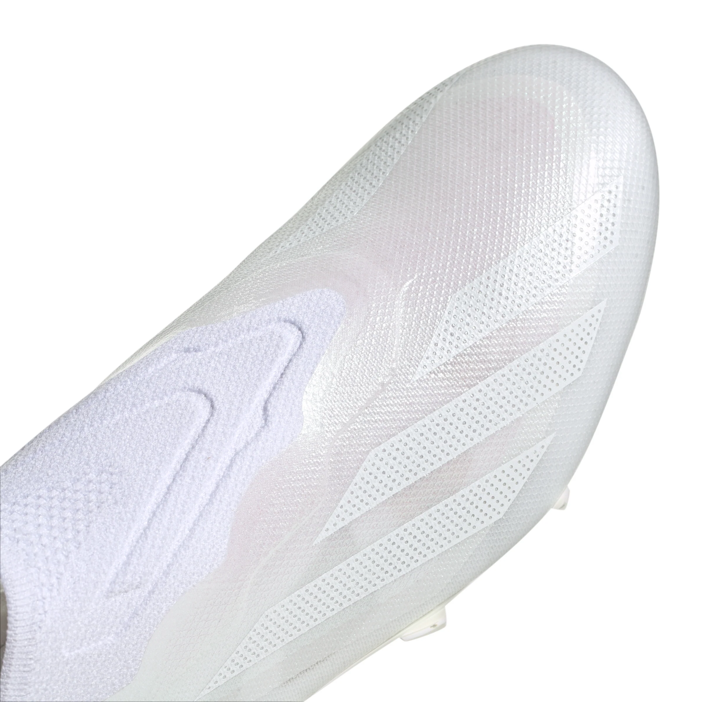 adidas X CrazyFast.1 Laceless FG Firm Ground Soccer Cleat - Cloud White / Cloud White - Image 8