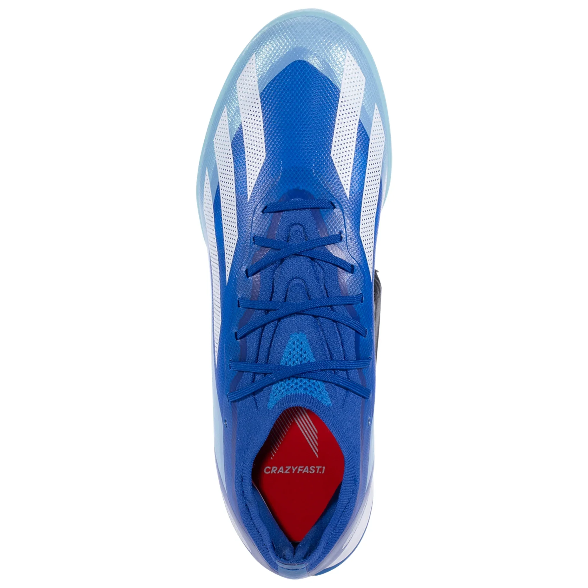 adidas X CrazyFast.1 TF Turf Soccer Cleat - Bright Royal/White/Solar Red - Image 3
