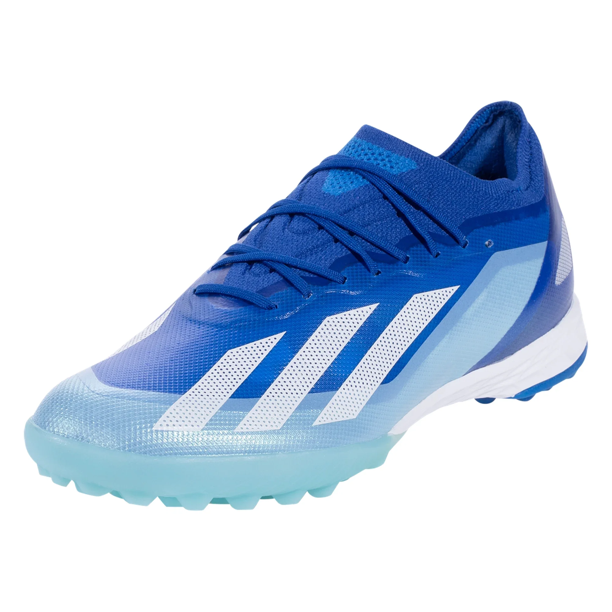 adidas X CrazyFast.1 TF Turf Soccer Cleat - Bright Royal/White/Solar Red - Image 4