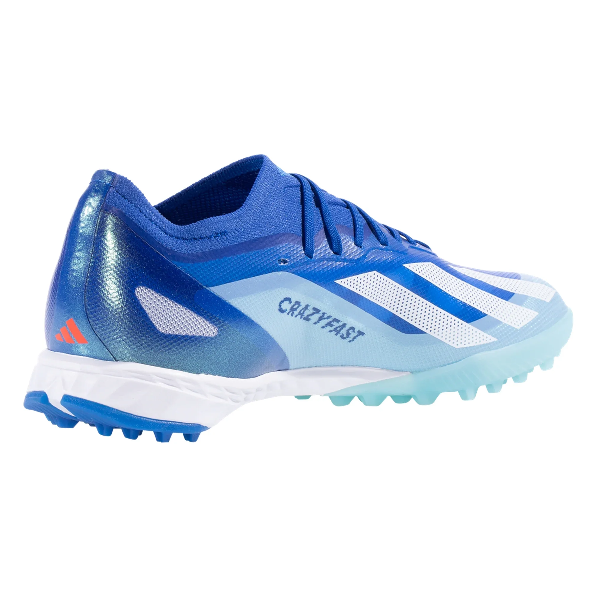 adidas X CrazyFast.1 TF Turf Soccer Cleat - Bright Royal/White/Solar Red - Image 5