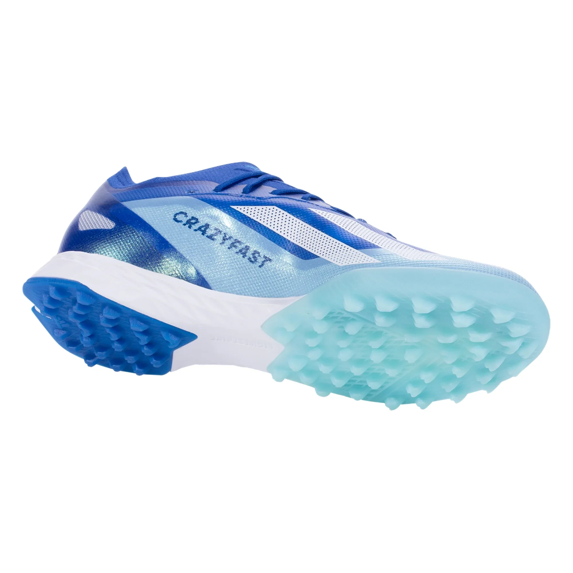 adidas X CrazyFast.1 TF Turf Soccer Cleat - Bright Royal/White/Solar Red - Image 6