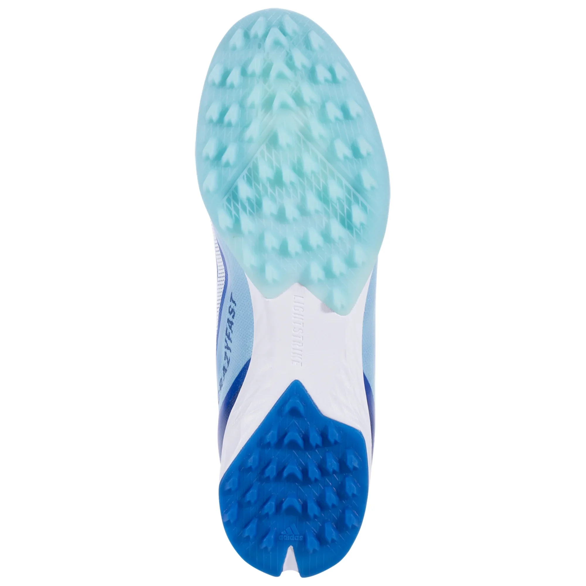 adidas X CrazyFast.1 TF Turf Soccer Cleat - Bright Royal/White/Solar Red - Image 8