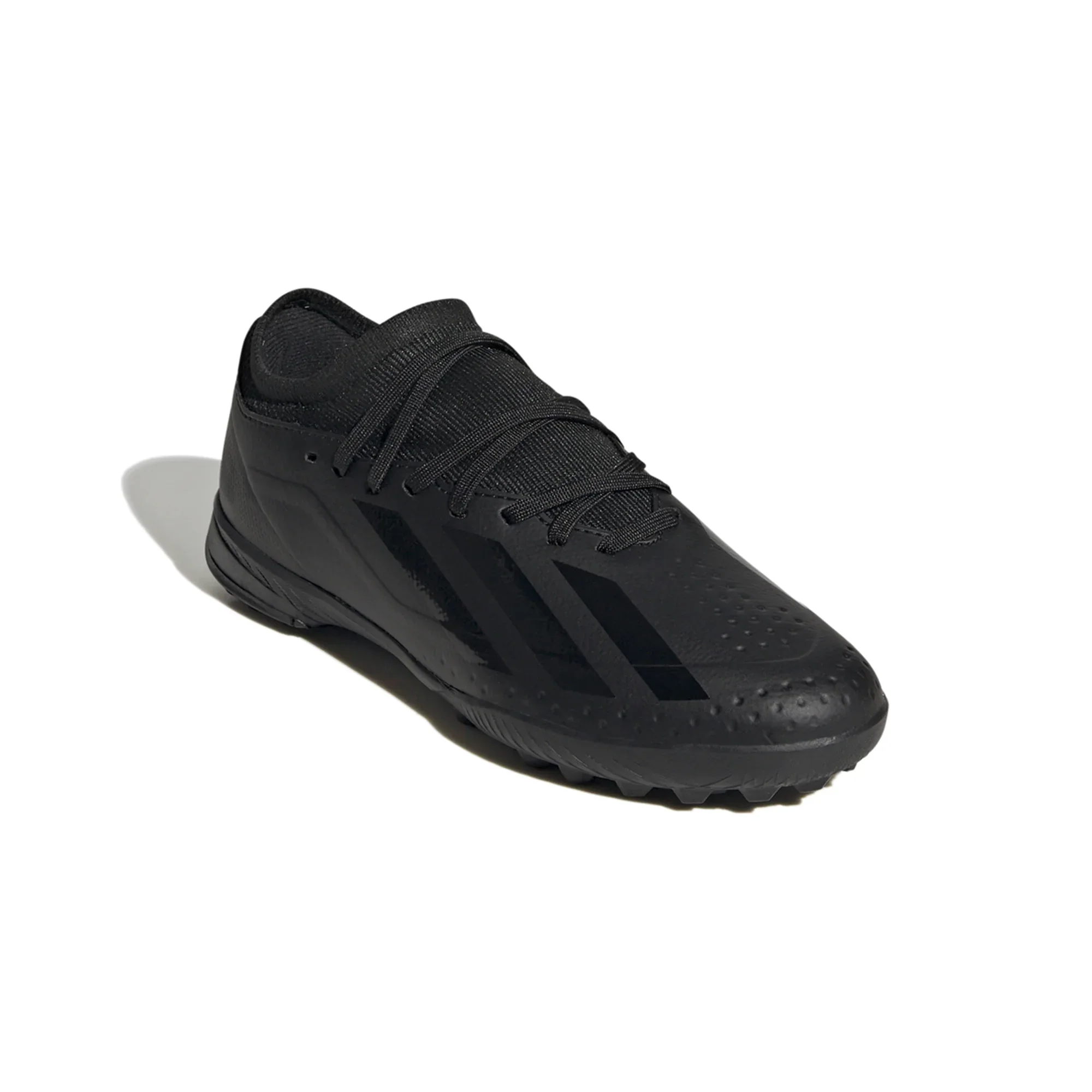 adidas X CrazyFast.3 TF Turf Soccer Cleat - Black/Black - Image 4