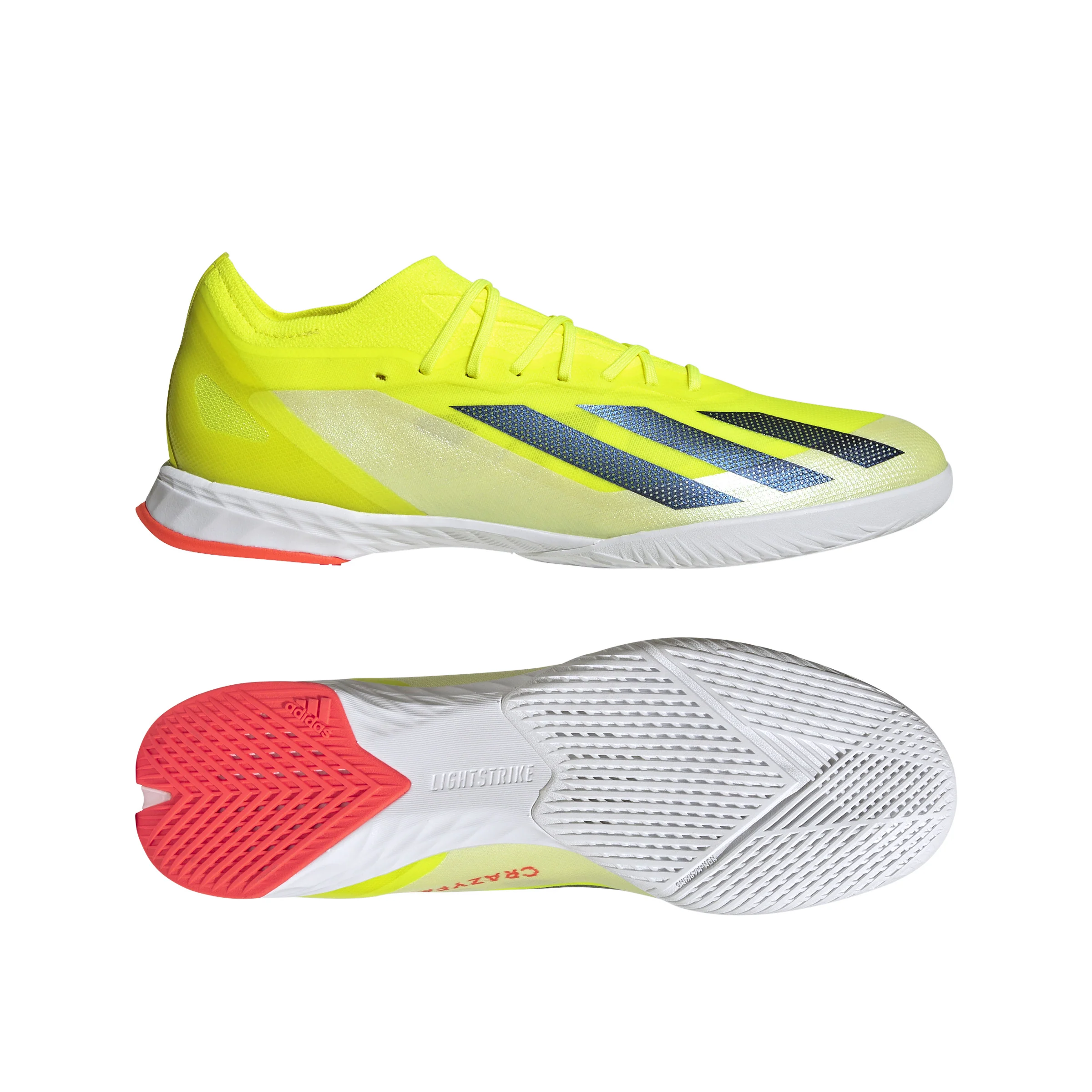 adidas X CrazyFast Elite IN Indoor Soccer Cleat - Solar Yellow/Core Black/White - Image 5