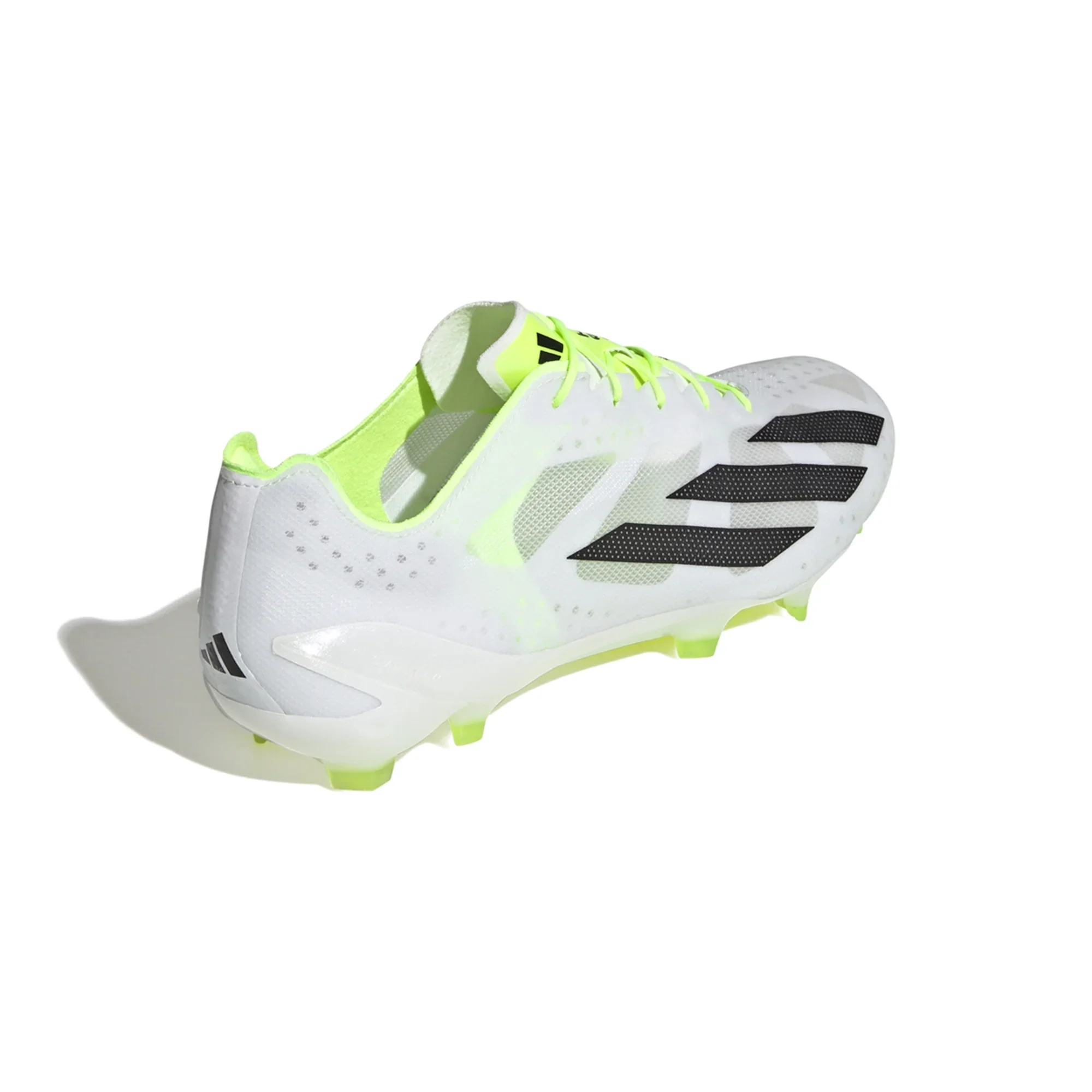 adidas X CrazyFast+ FG Firm Ground Soccer Cleat - White/Core Black/Lucid Lemon - Image 5