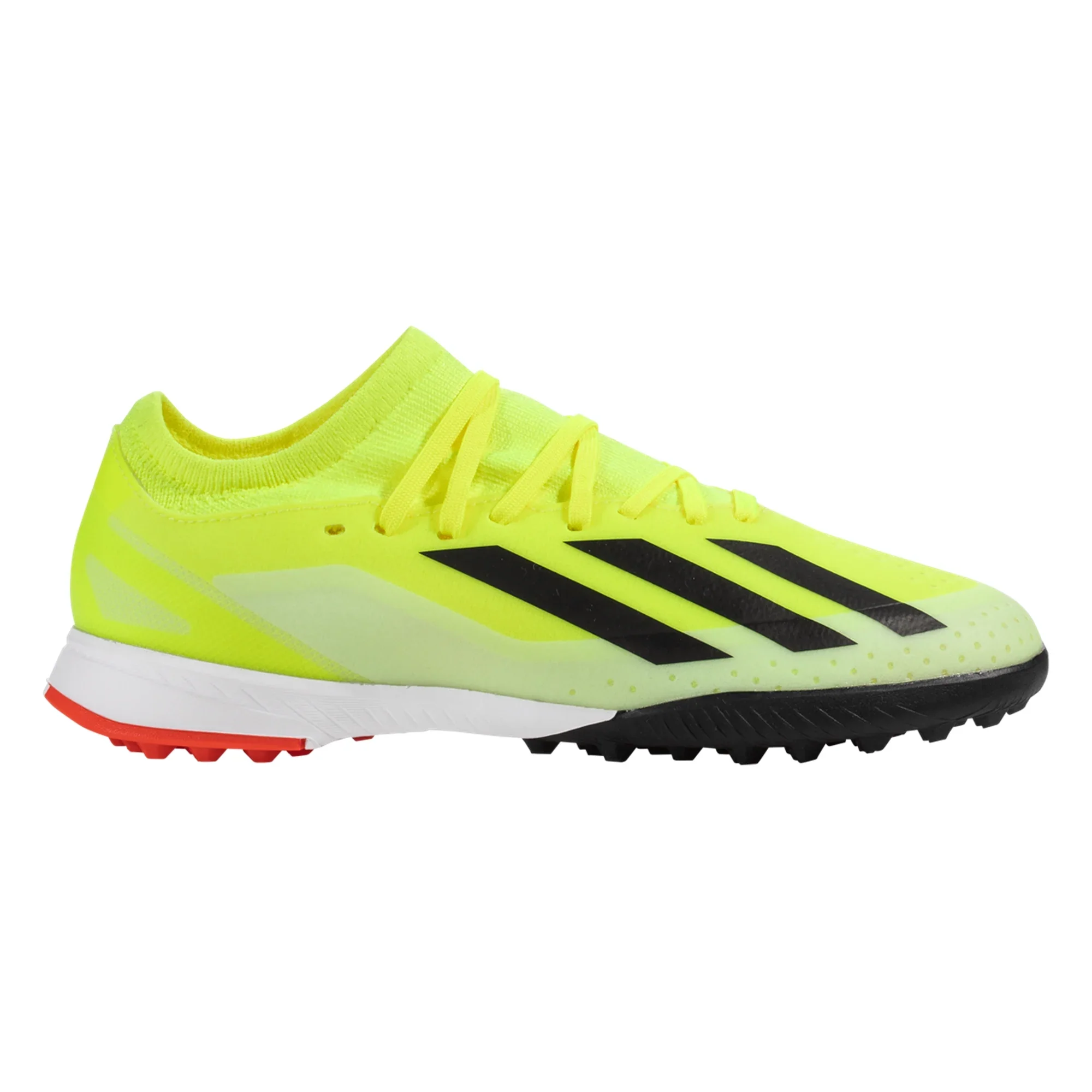 adidas X Crazyfast League TF Junior Turf Soccer Cleat - Solar Yellow/Core Black/White