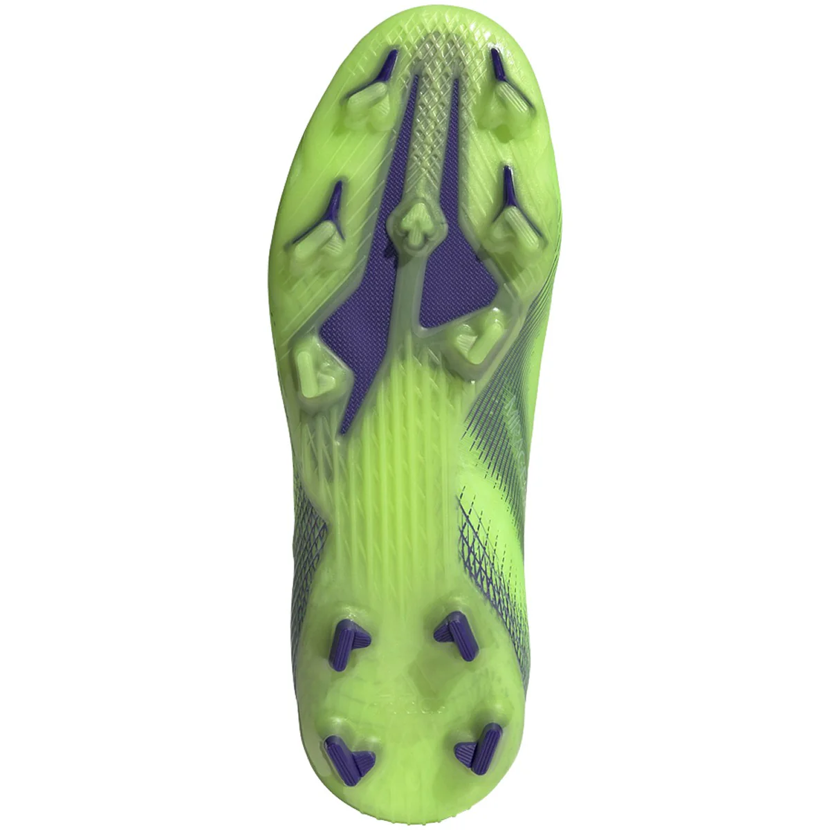 adidas X Ghosted+ FG JUNIOR Firm Ground Soccer Cleat - Signal Green/Energy Ink/Semi Solar Slime - Image 5