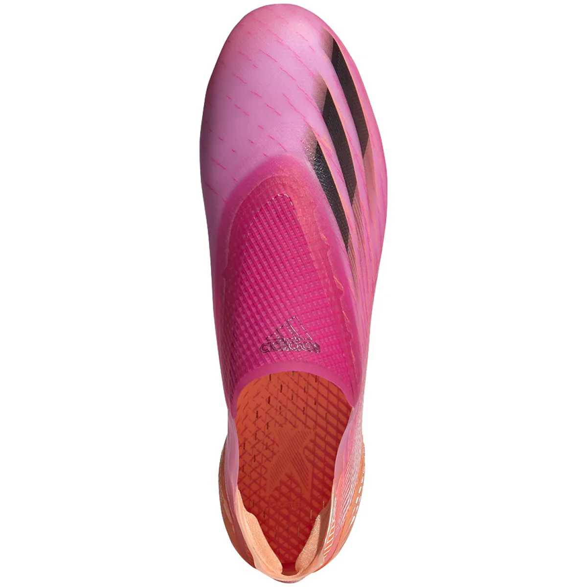 adidas X Ghosted + Firm Ground Cleats - Shock Pink/Core Black/Screaming Orange - Image 3