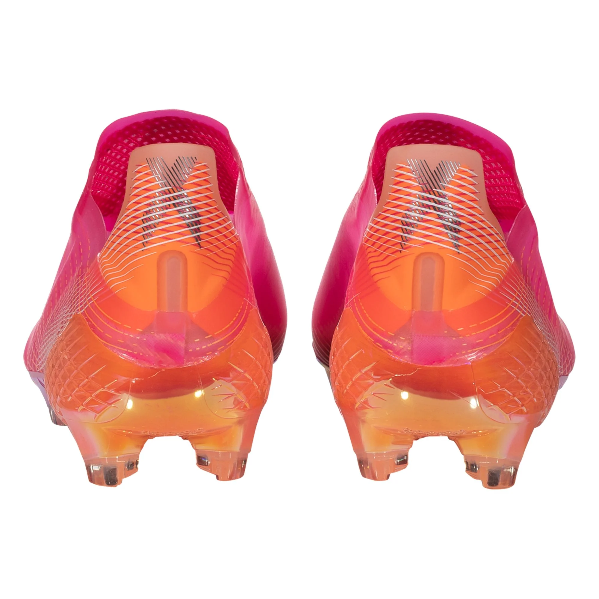 adidas X Ghosted + Firm Ground Cleats - Shock Pink/Core Black/Screaming Orange - Image 5