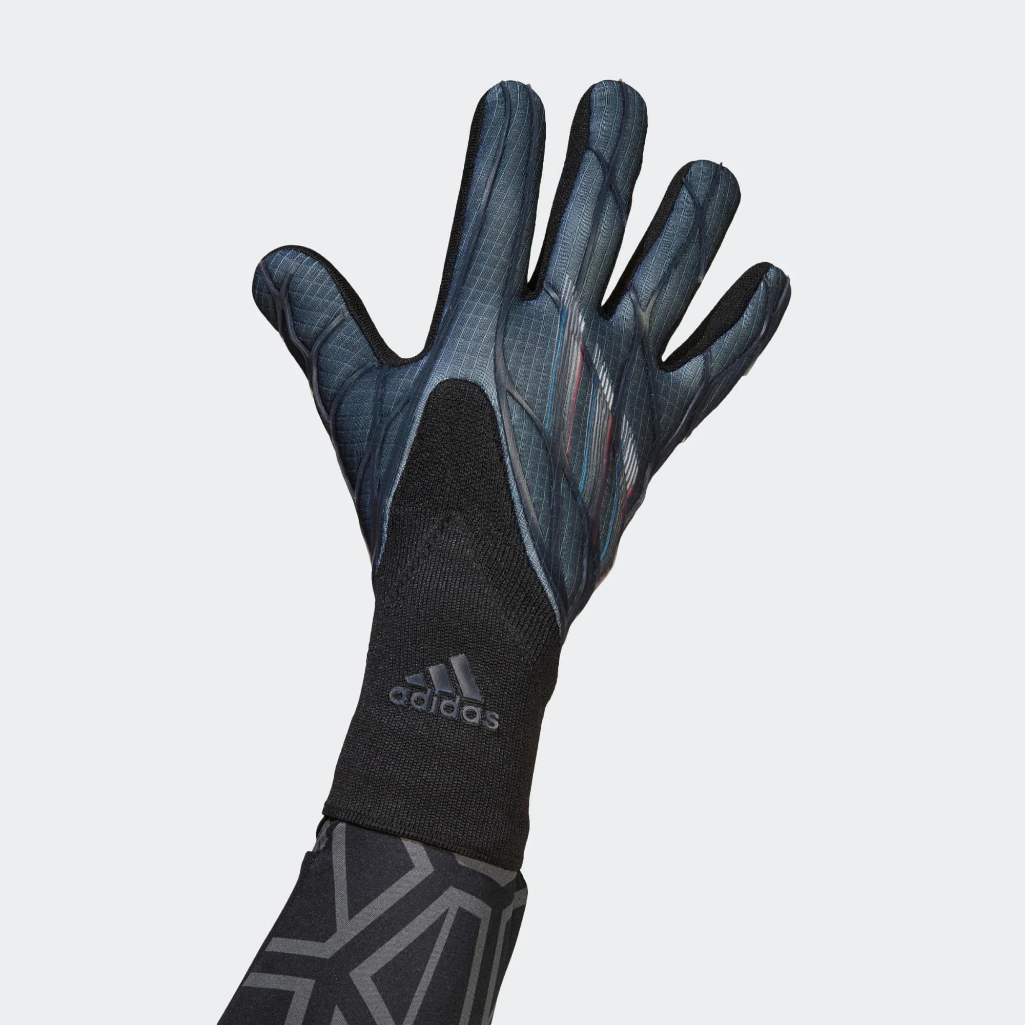 adidas X Pro Goalkeeper Glove - Black/Blue Rush/Vivid Red