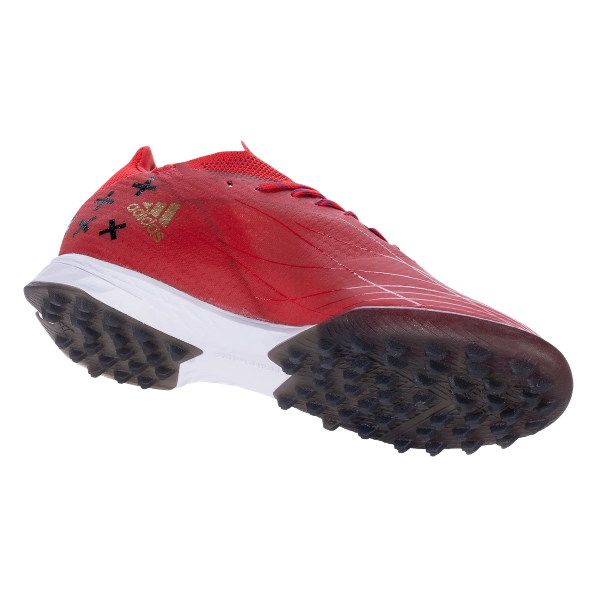 adidas X Speedflow.1 TF 11/11 Artificial Turf Soccer Shoe - Bold Blue/White/Red - Image 6