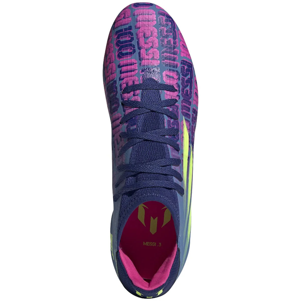 adidas X SPEEDFLOW Messi .3 FG - VictoryBlue/ShockPink/SolarYellow - Image 3