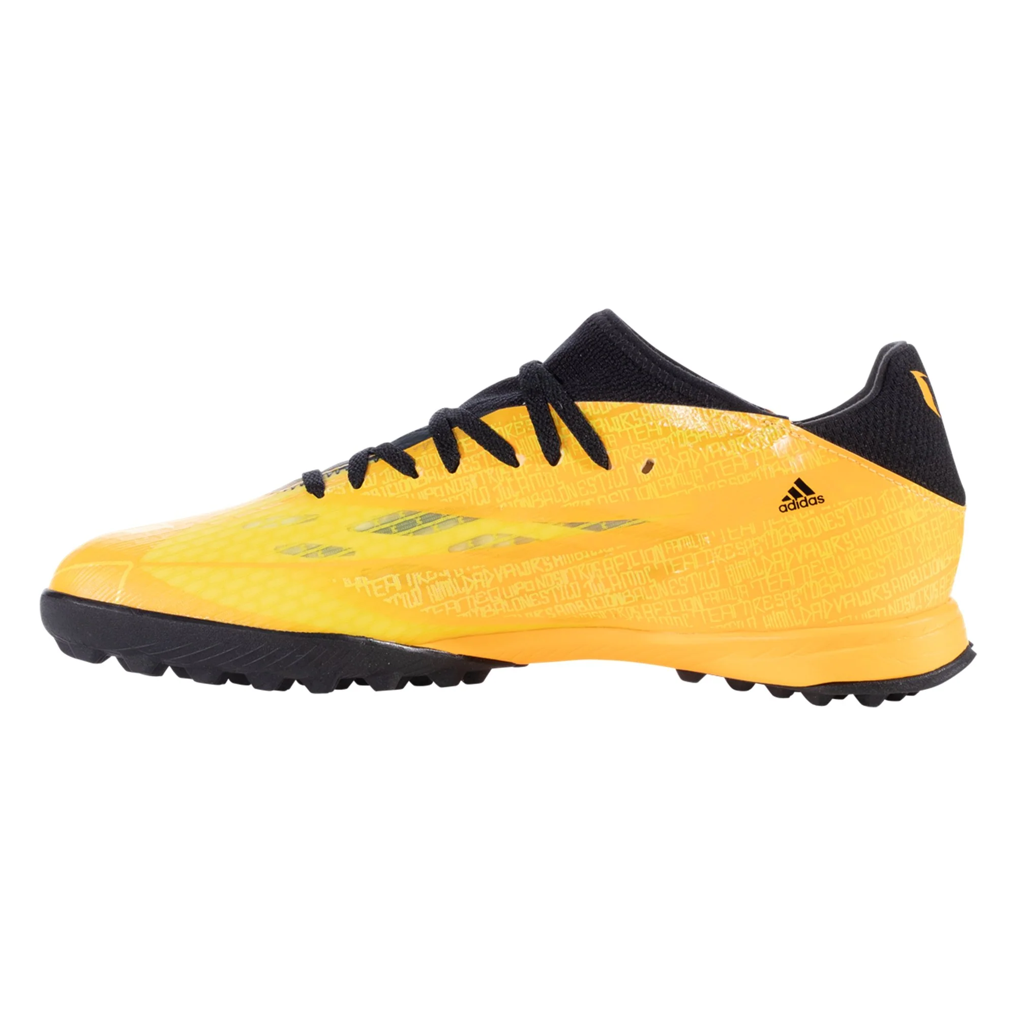 adidas X Speedflow Messi.3 TF Artificial Turf Soccer Shoe - Solar Gold/Core Black/Bright Yellow - Image 2