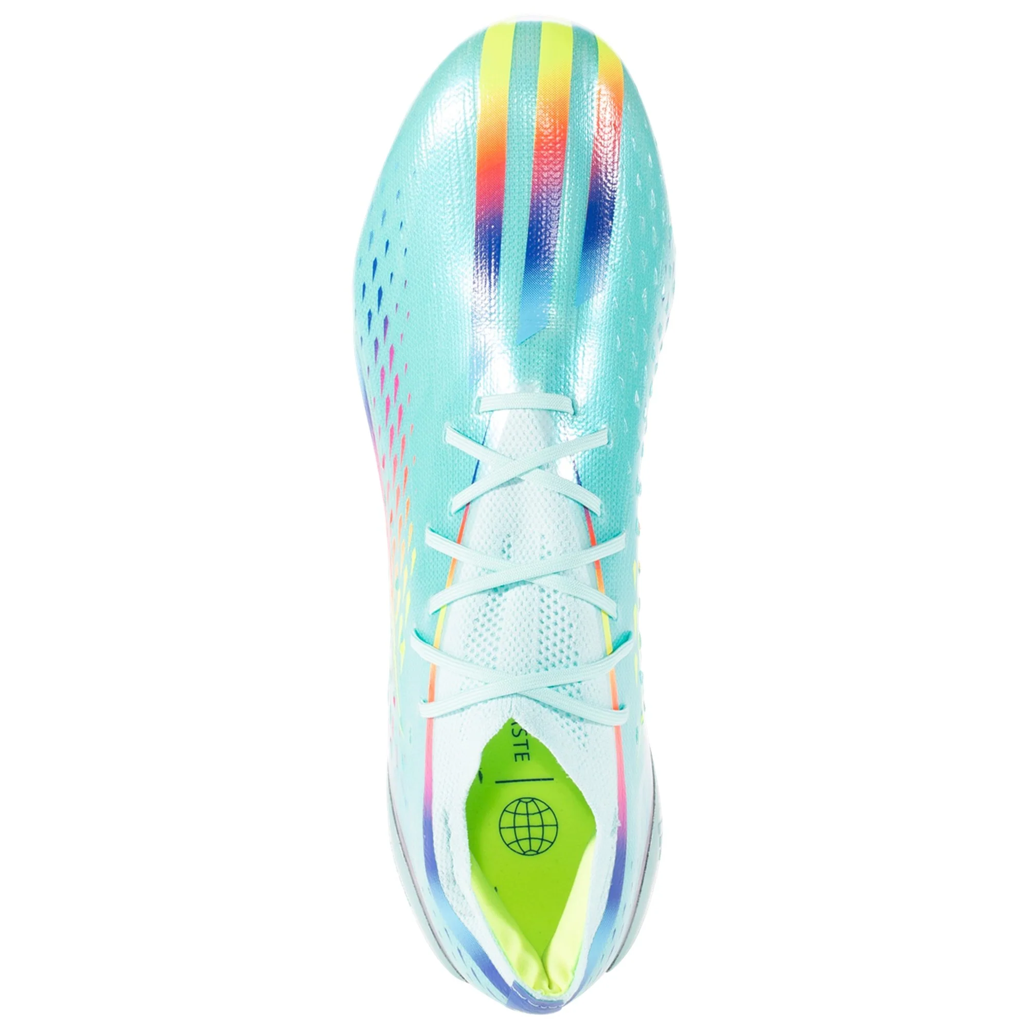 adidas X Speedportal.1 AG Firm Ground Soccer Cleat - Clear Aqua/Solar Red/Power Blue - Image 3