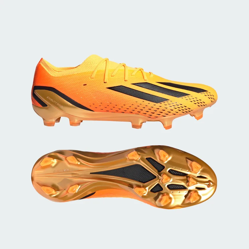adidas X Speedportal.1 FG Firm Ground Soccer Cleats - Solar Gold / Core Black / Team Solar Orange - Image 8