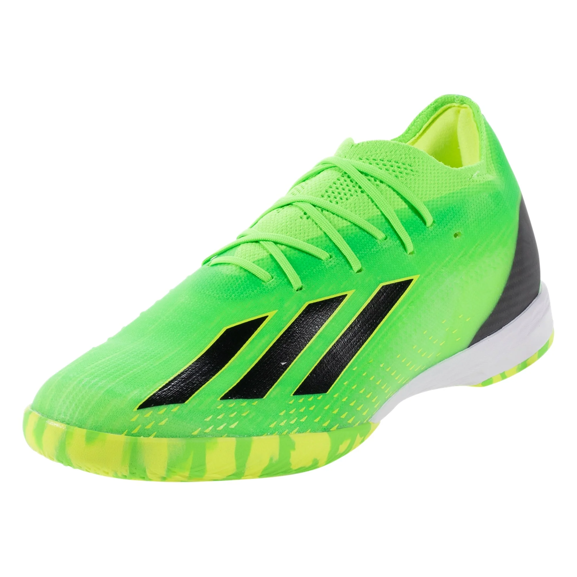 adidas X Speedportal.1 IN Indoor Soccer Shoe - Solar Green/Core Black/Solar Yellow - Image 4