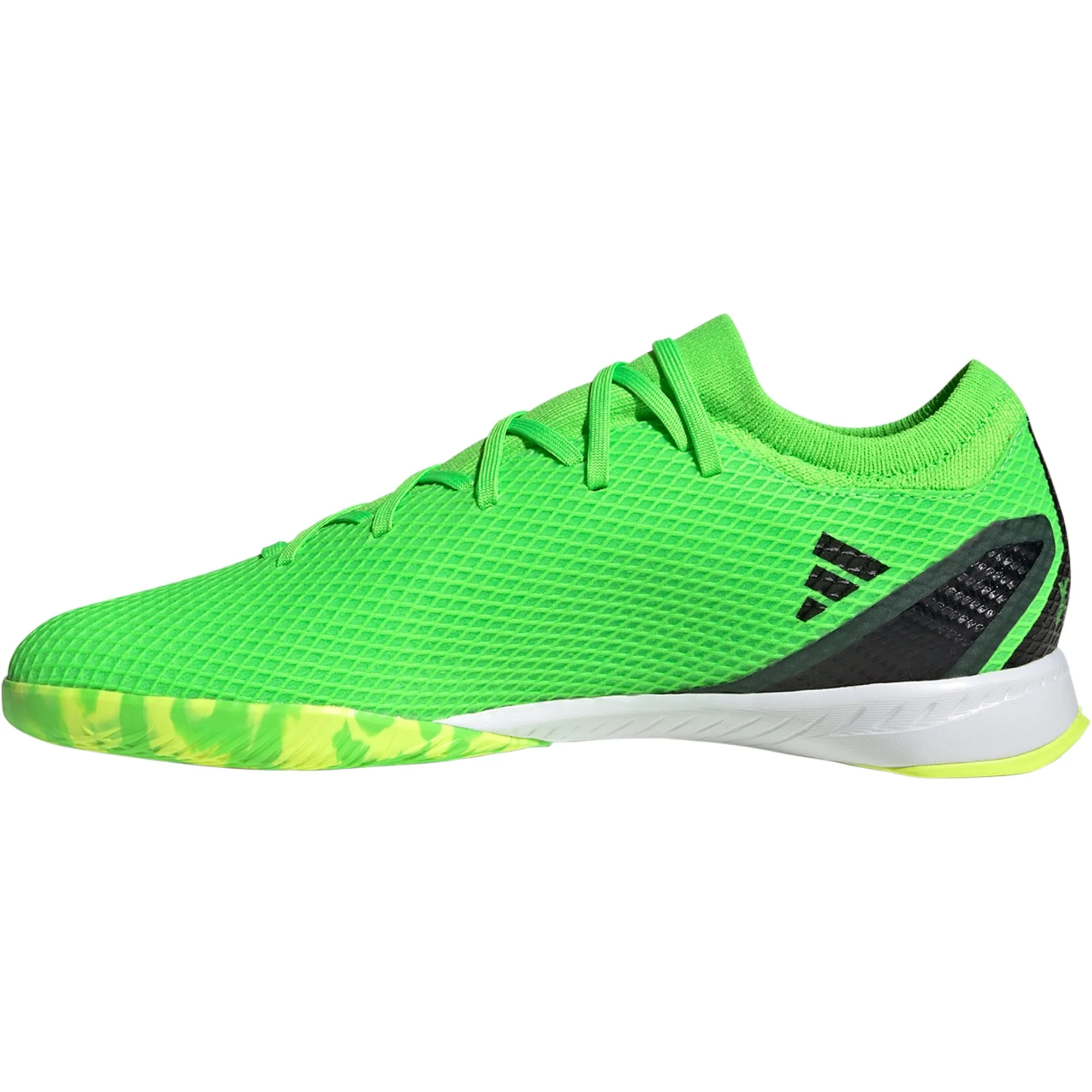 adidas X Speedportal.3 IN Indoor Soccer Shoe - Solar Green/Core Black/Solar Yellow - Image 2