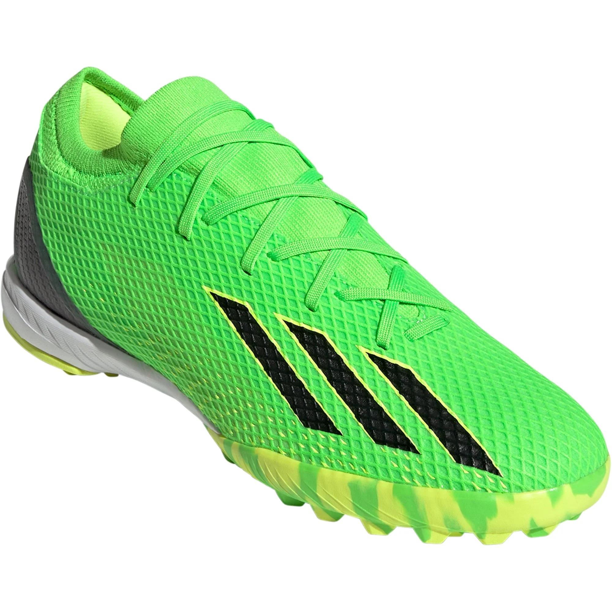 adidas X Speedportal.3 TF Artificial Turf Soccer Shoe - Solar Green/Core Black/Solar Yellow - Image 4