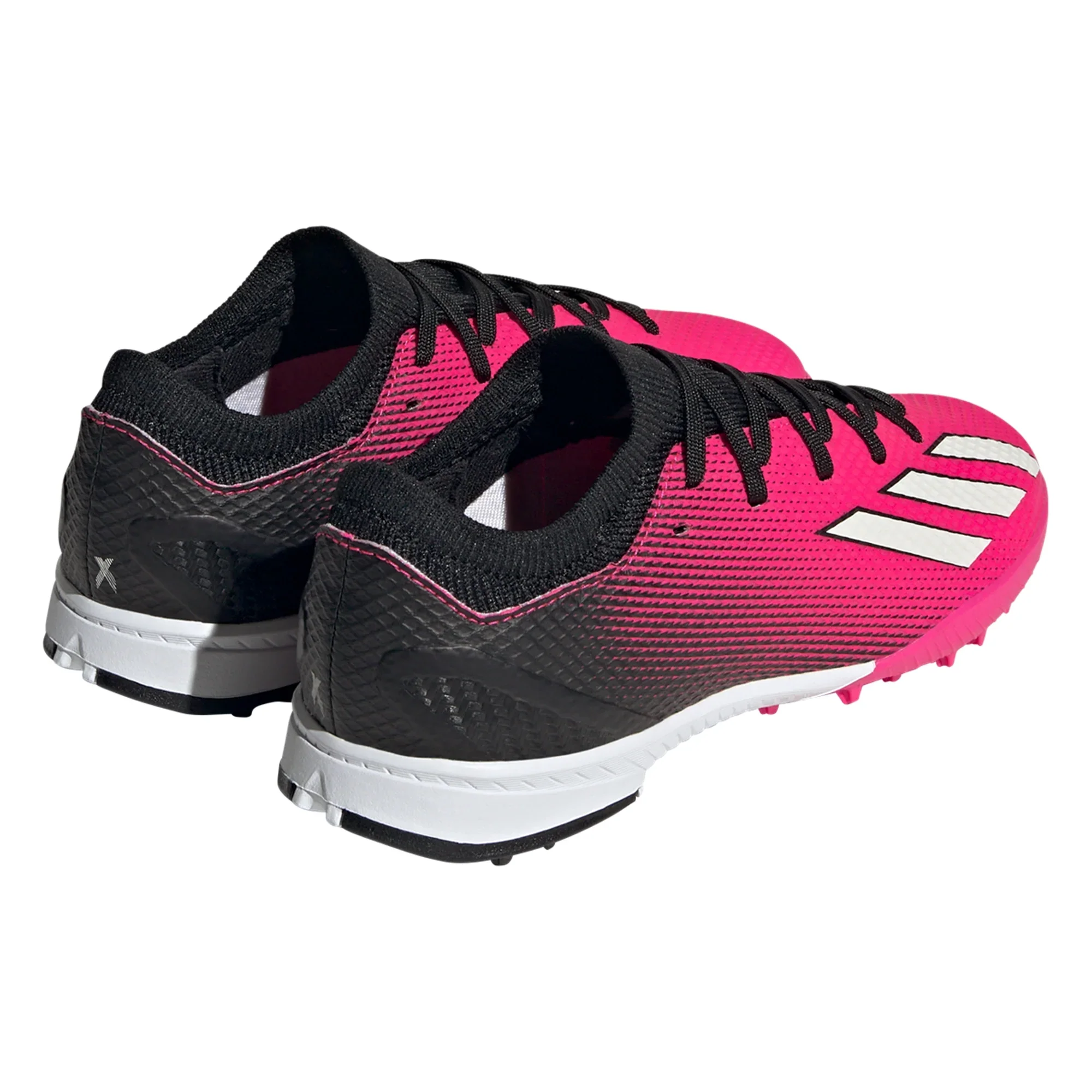 adidas X Speedportal.3 TF Junior Artificial Turf Soccer Cleats - Pink/Metallic/Black - Image 5