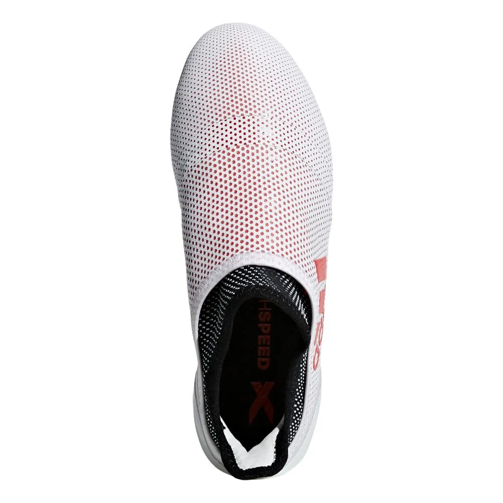 Adidas Youth X 17+ FG Soccer Cleat - Grey/Real Coral - Image 3