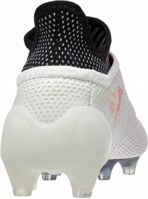 Adidas Youth X 17+ FG Soccer Cleat - Grey/Real Coral - Image 4
