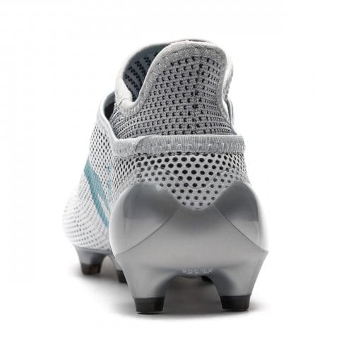 Adidas Youth X 17+ FG Soccer Cleat - White/Energy Blue - Image 4