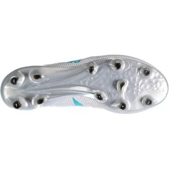 Adidas Youth X 17+ FG Soccer Cleat - White/Energy Blue - Image 5