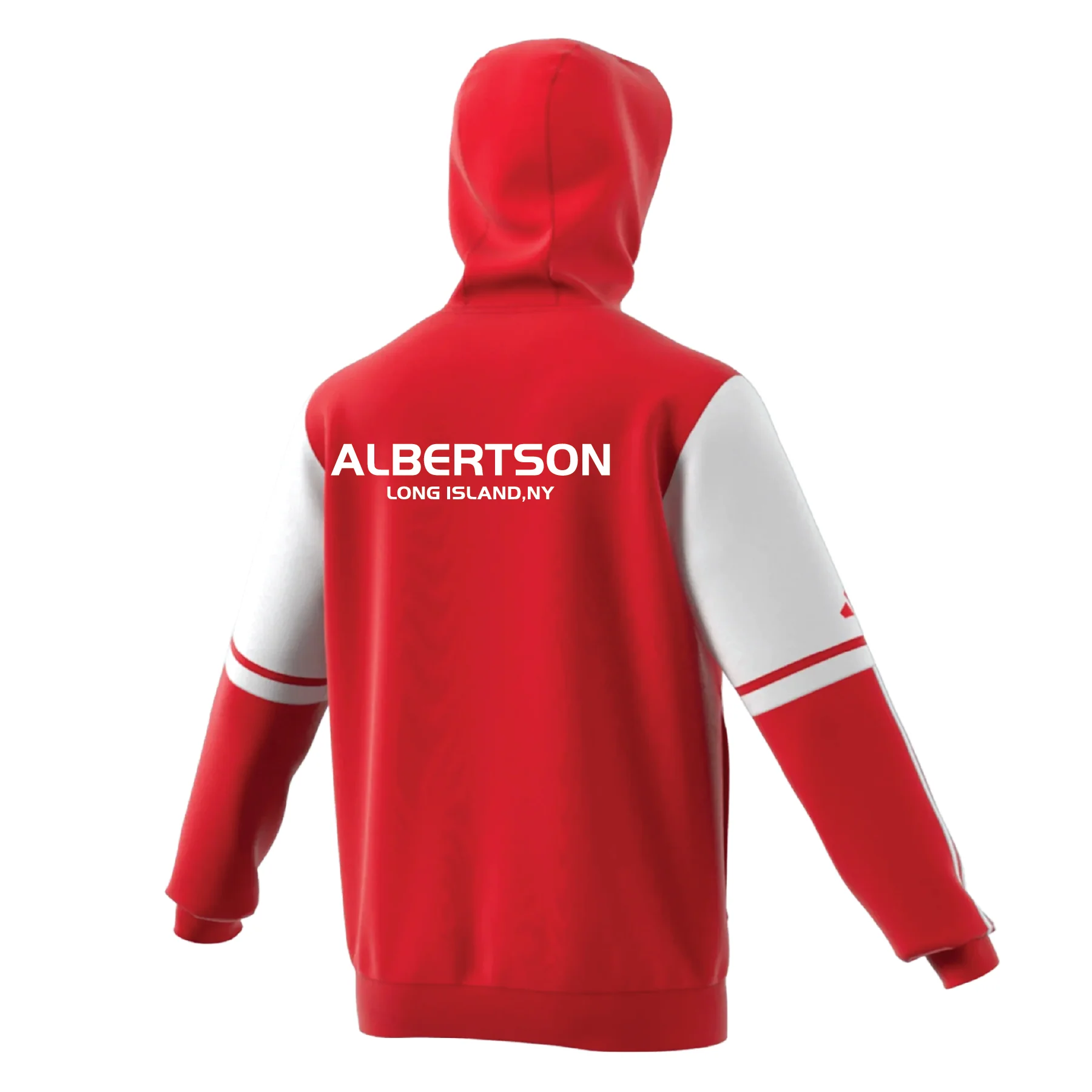 Albertson SC Classic adidas Squadra 25 Hoodie Red - Image 2
