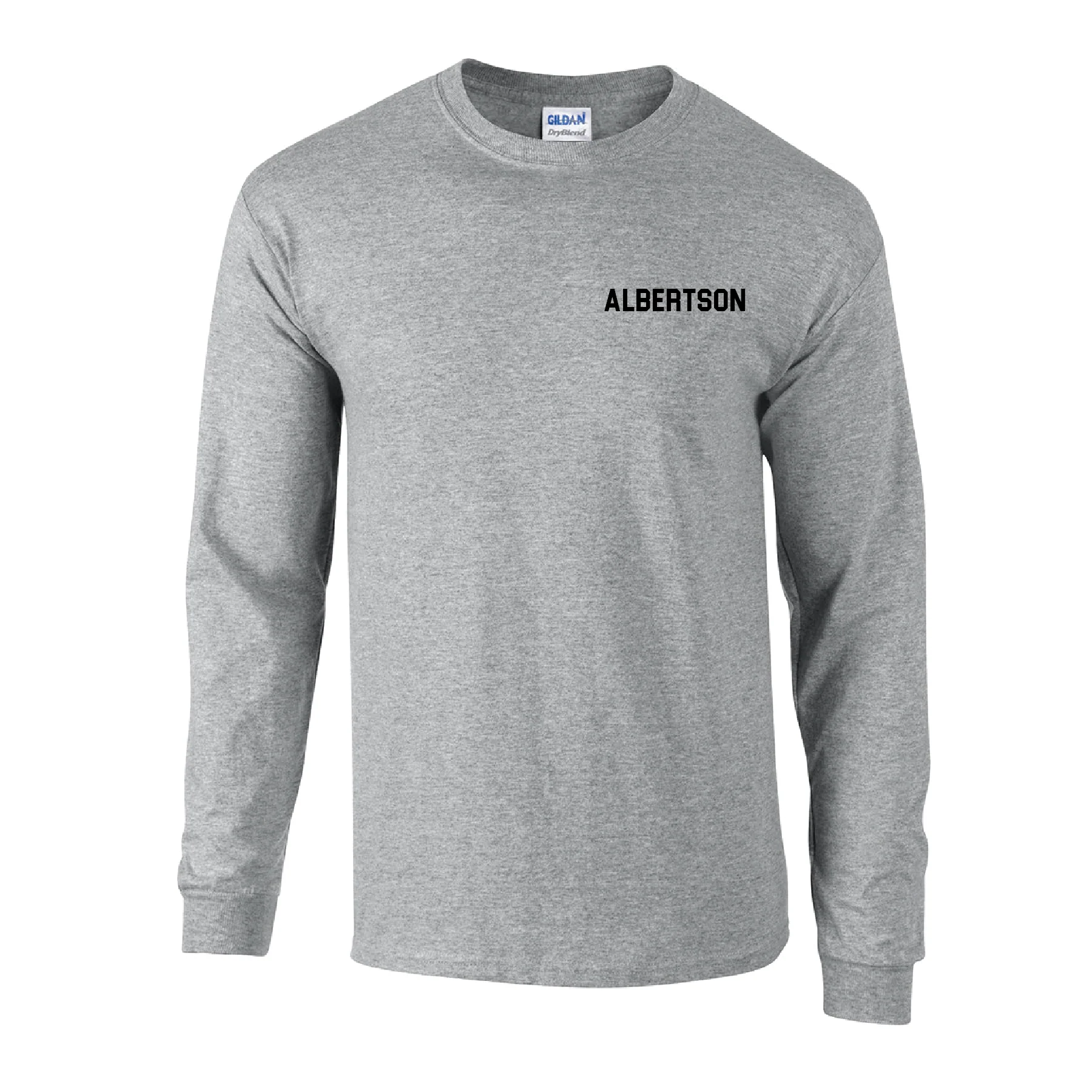 Albertson Futsal 516 Academy Gildan LS Lifestyle T-Shirt Grey