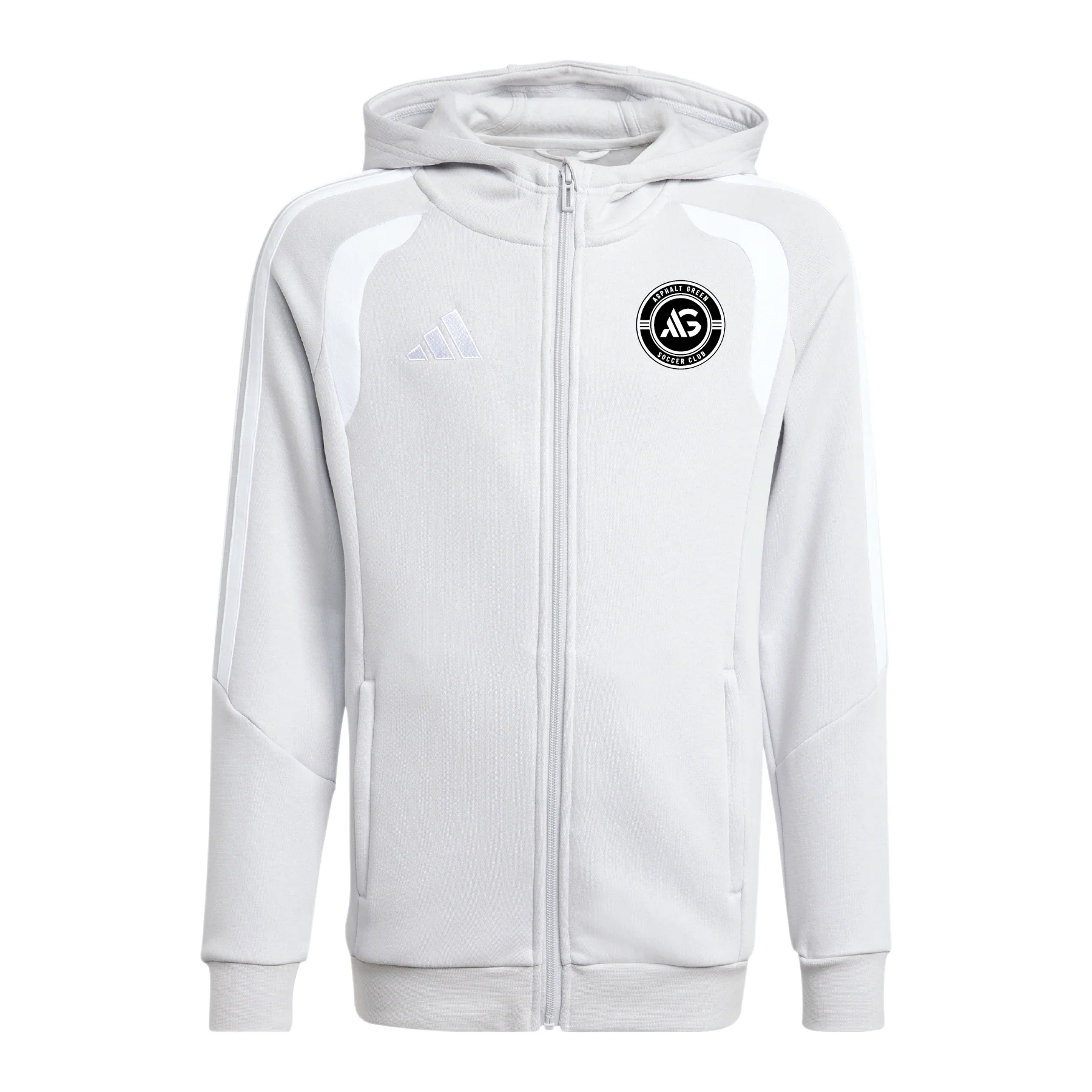 Asphalt SC adidas Tiro 26 League Full Zip Hoodie Grey