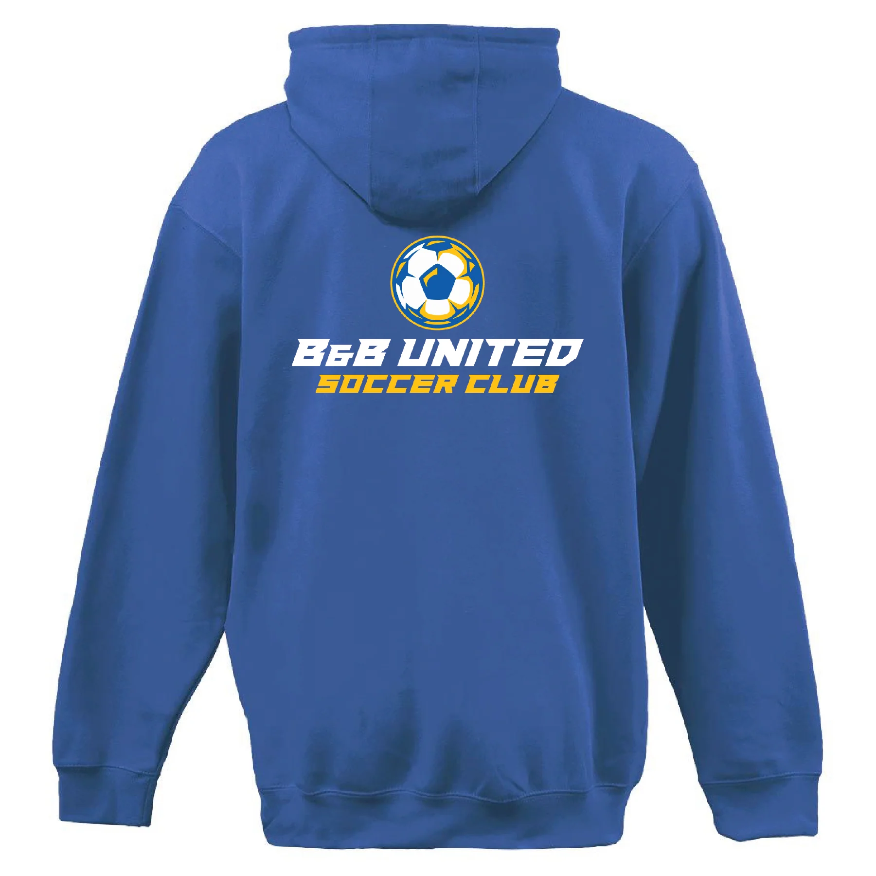 B & B United Soccer Club Pennant Super 10 Hoodie Royal - Image 2