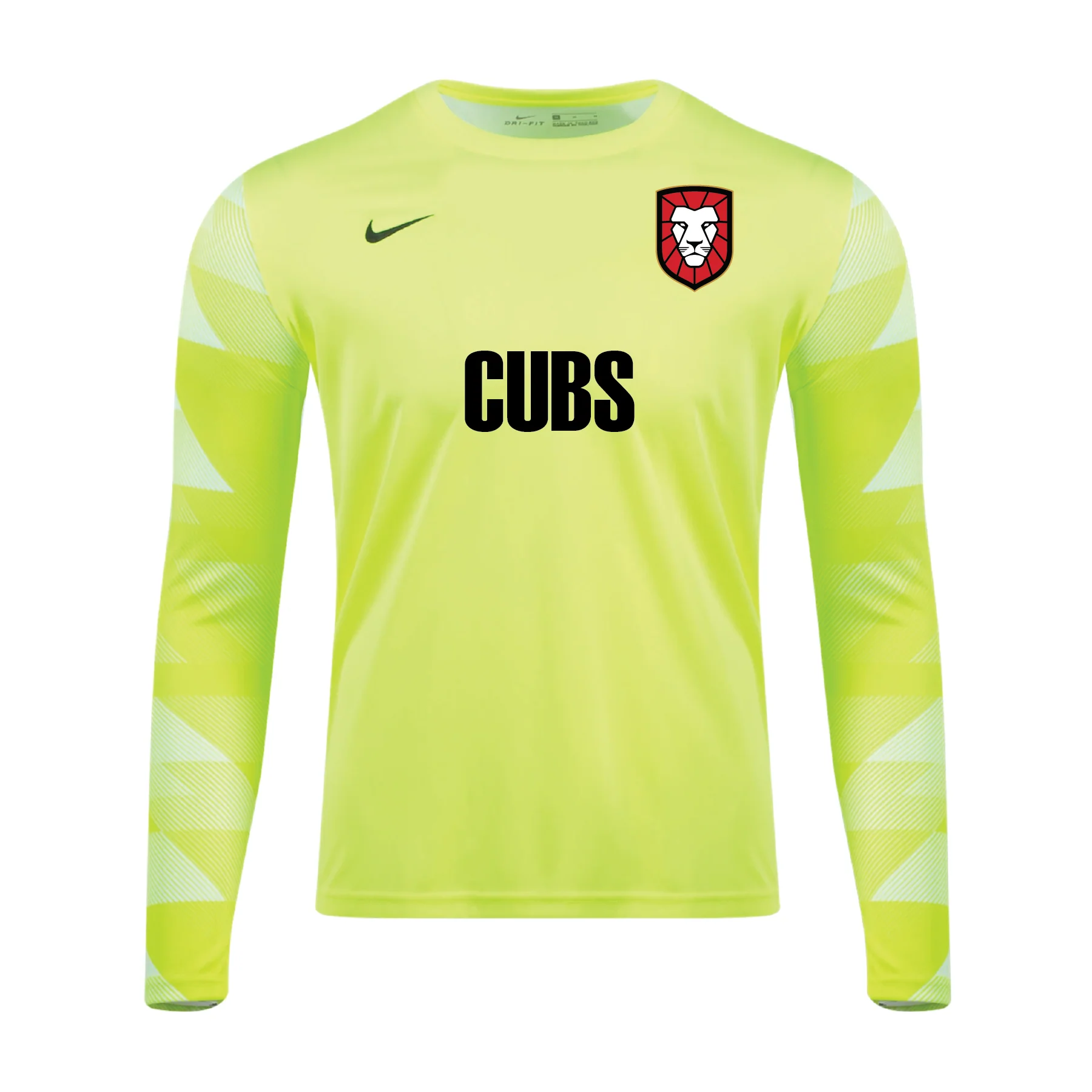 Ball Masters Cubs 2018 Nike LS Park IV Goalkeeper Jersey Volt