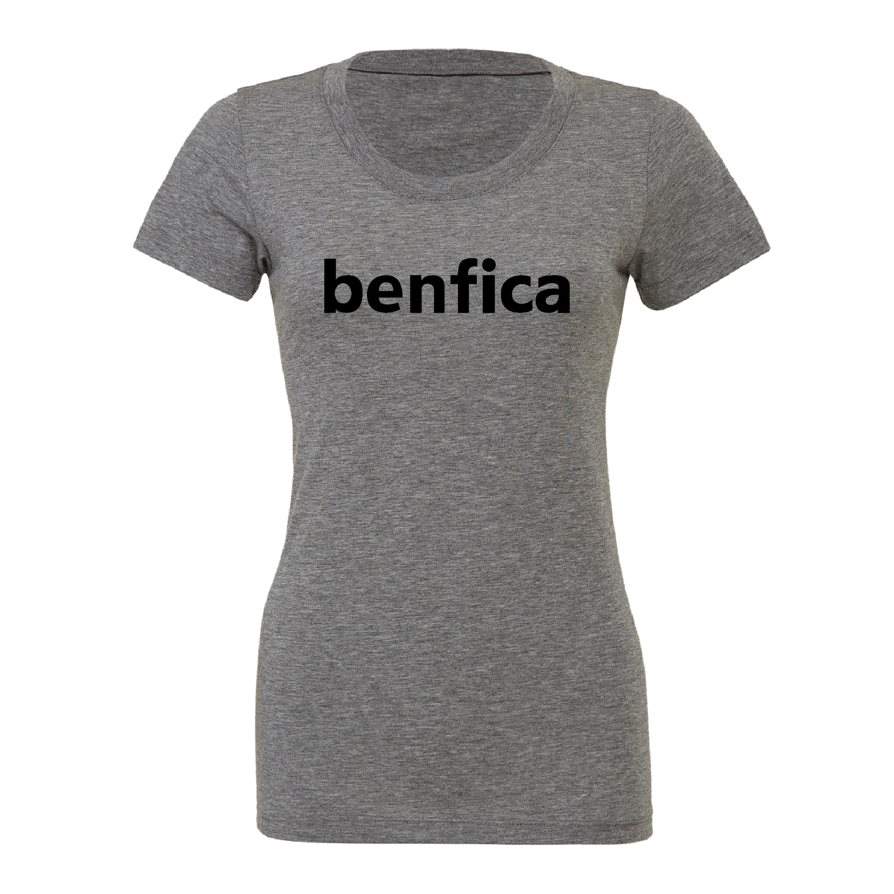 Benfica AZ Seniors (Club Name) Bella + Canvas Short Sleeve Triblend T-Shirt Grey - Image 3