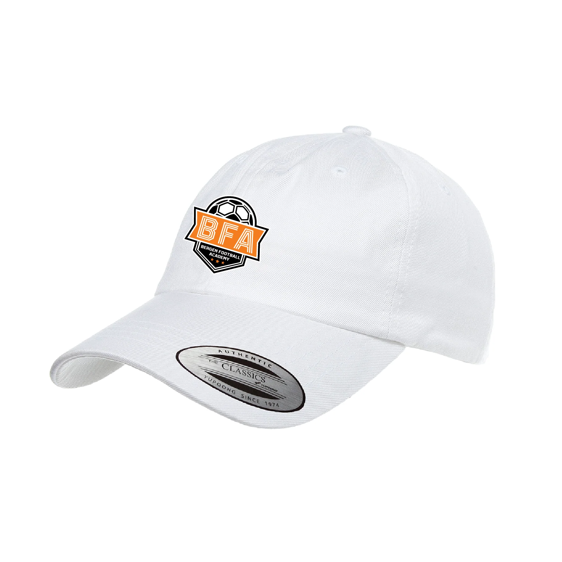 BFA Yupoong Cotton Twill Dad Cap White