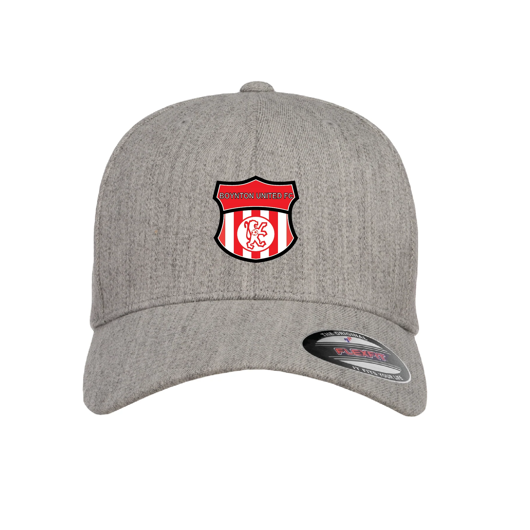 Boynton United FAN Flexfit Wool Blend Fitted Cap Heather Grey