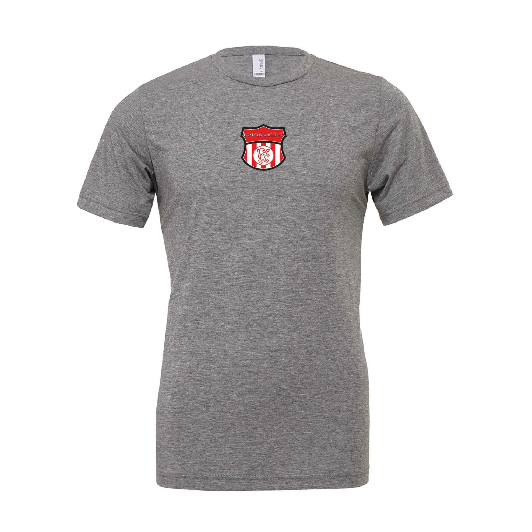 Boynton United (Patch) Bella + Canvas Short Sleeve Triblend T-Shirt Grey