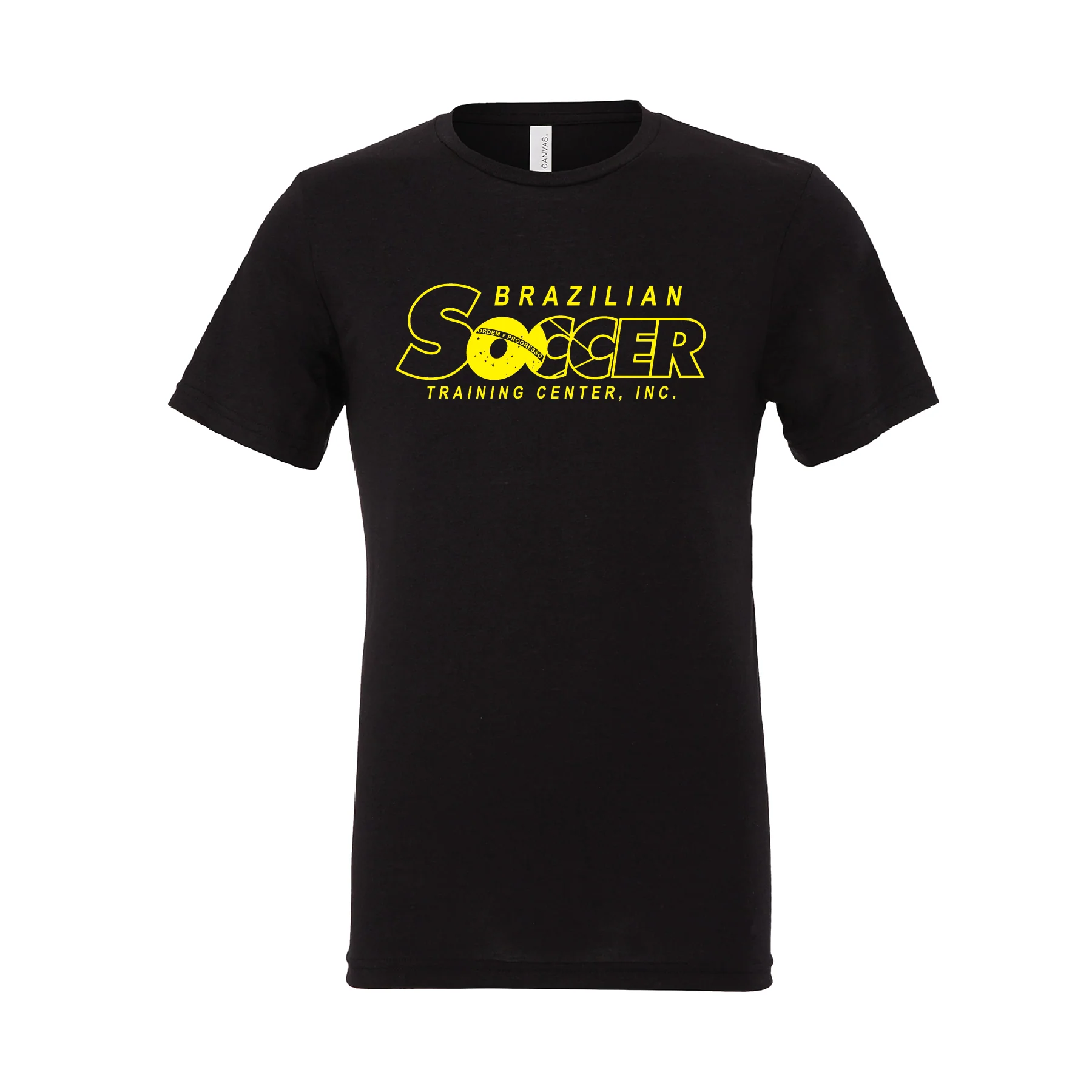 Brazilian Soccer Training (Club Name) Bella + Canvas Short Sleeve Triblend T-Shirt Solid Black