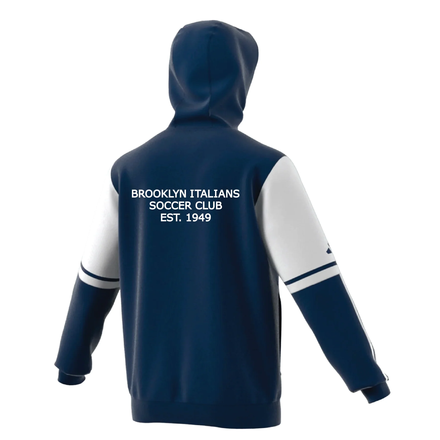 Brooklyn Italians adidas Squadra 25 Hoodie Navy - Image 2