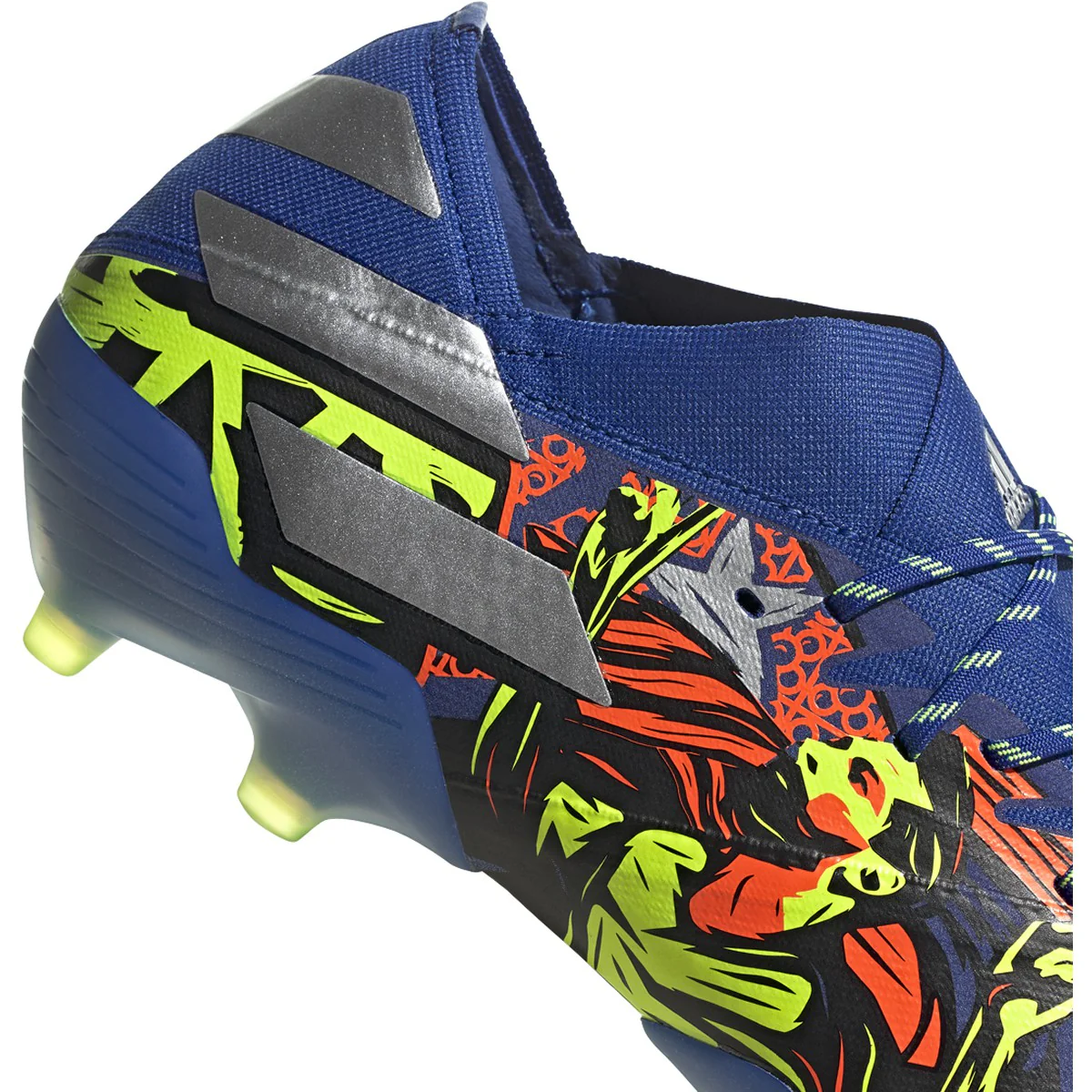 adidas Nemeziz MESSI 19.1 FG -Team Royal Blue-Silver-Solar Yellow - Image 4