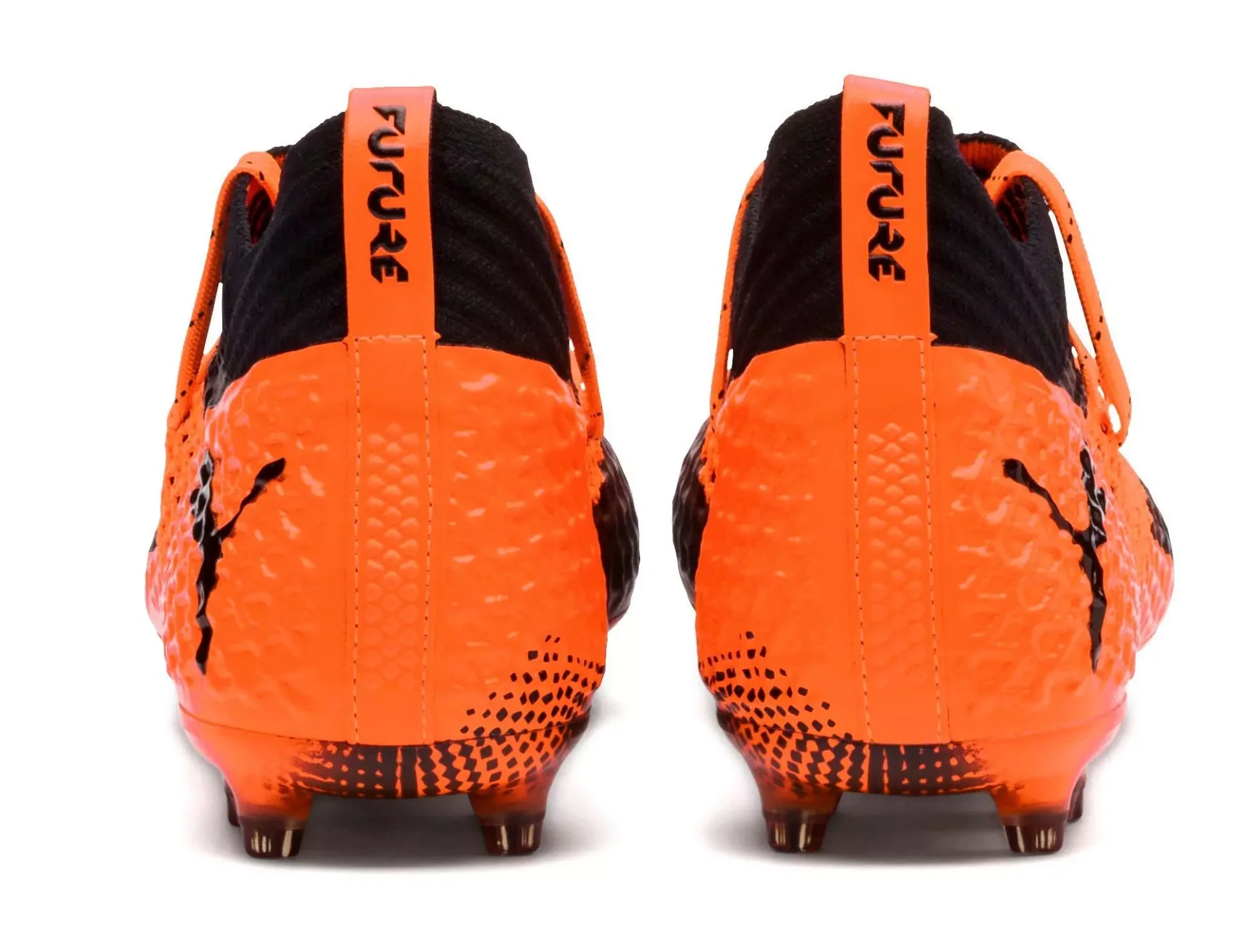 Puma FUTURE 2.1 NETFIT FG/AG Firm Ground Soccer Cleat - Black/Orange - Image 4
