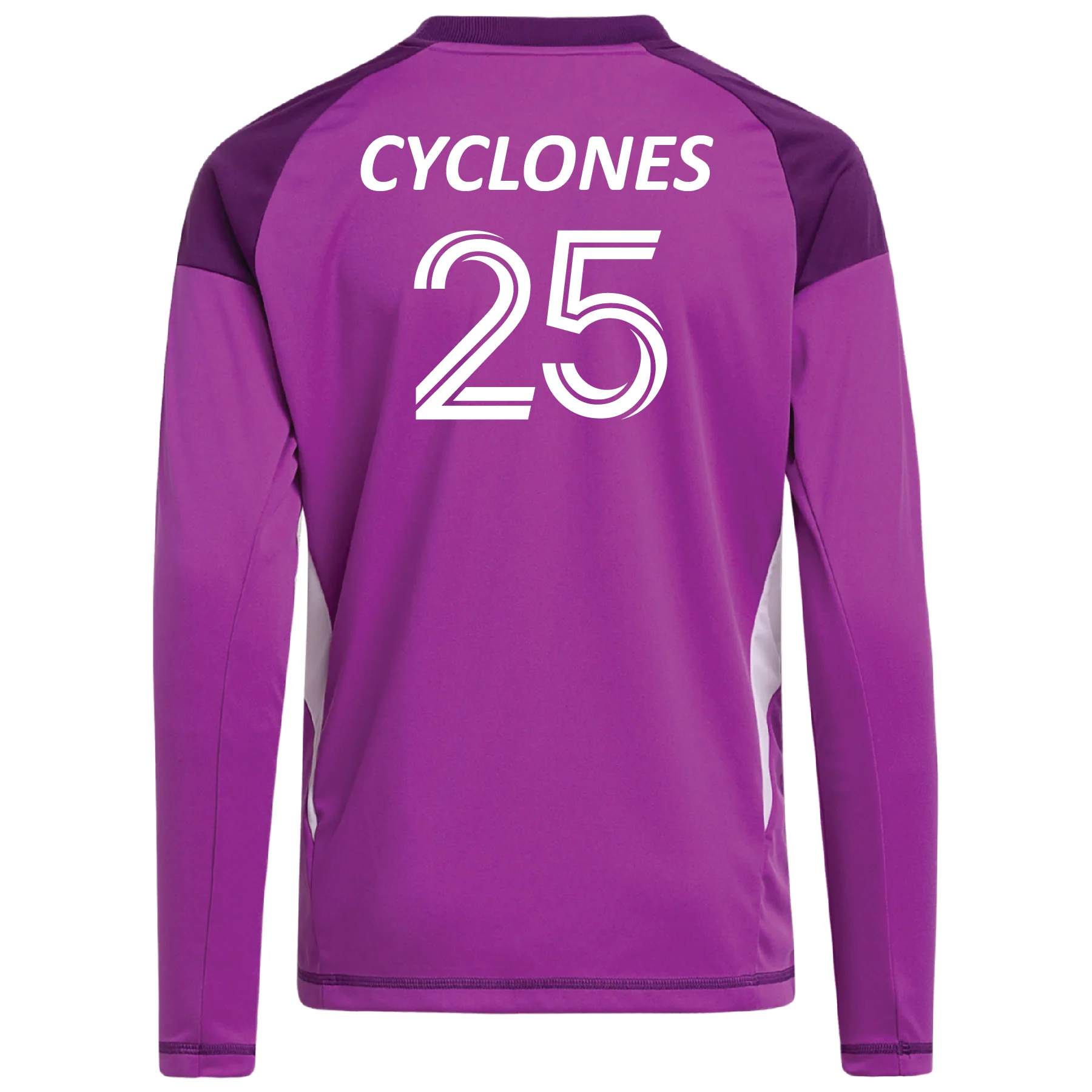 Cyclone SC adidas Tiro 25 Comp LS GK Jersey Purple - Image 2
