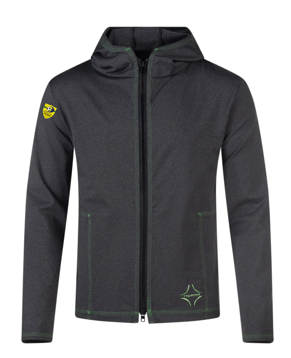 DCFA PITCH Performance Tribuna Full Zip Hoodie Dark Grey (high quality/athleisure)