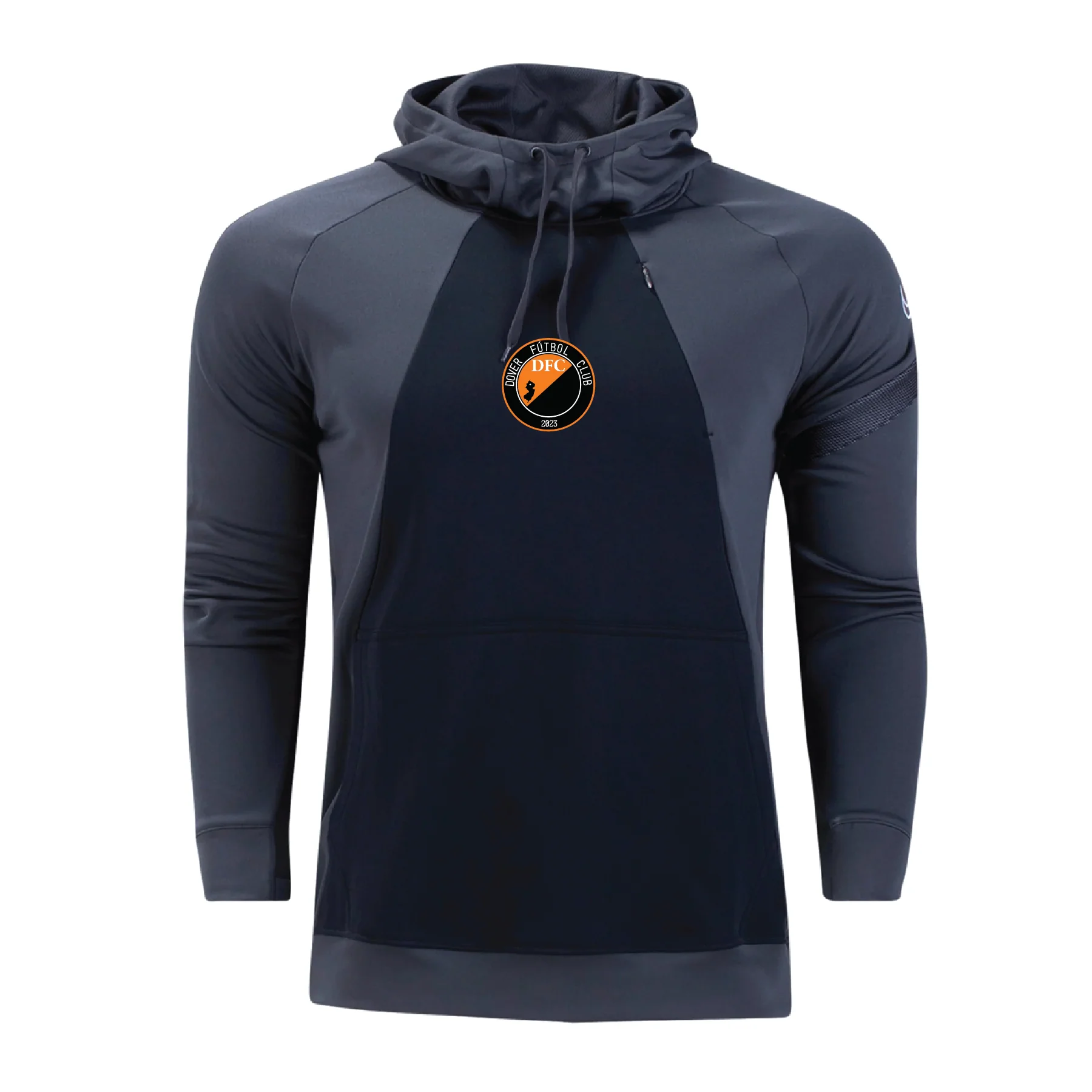 Dover FC Nike Dry Academy Hoodie Grey/Black