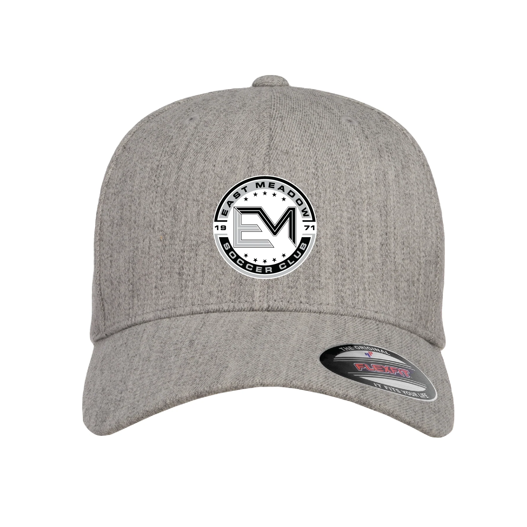 EMSC FAN Flexfit Wool Blend Fitted Cap Heather Grey