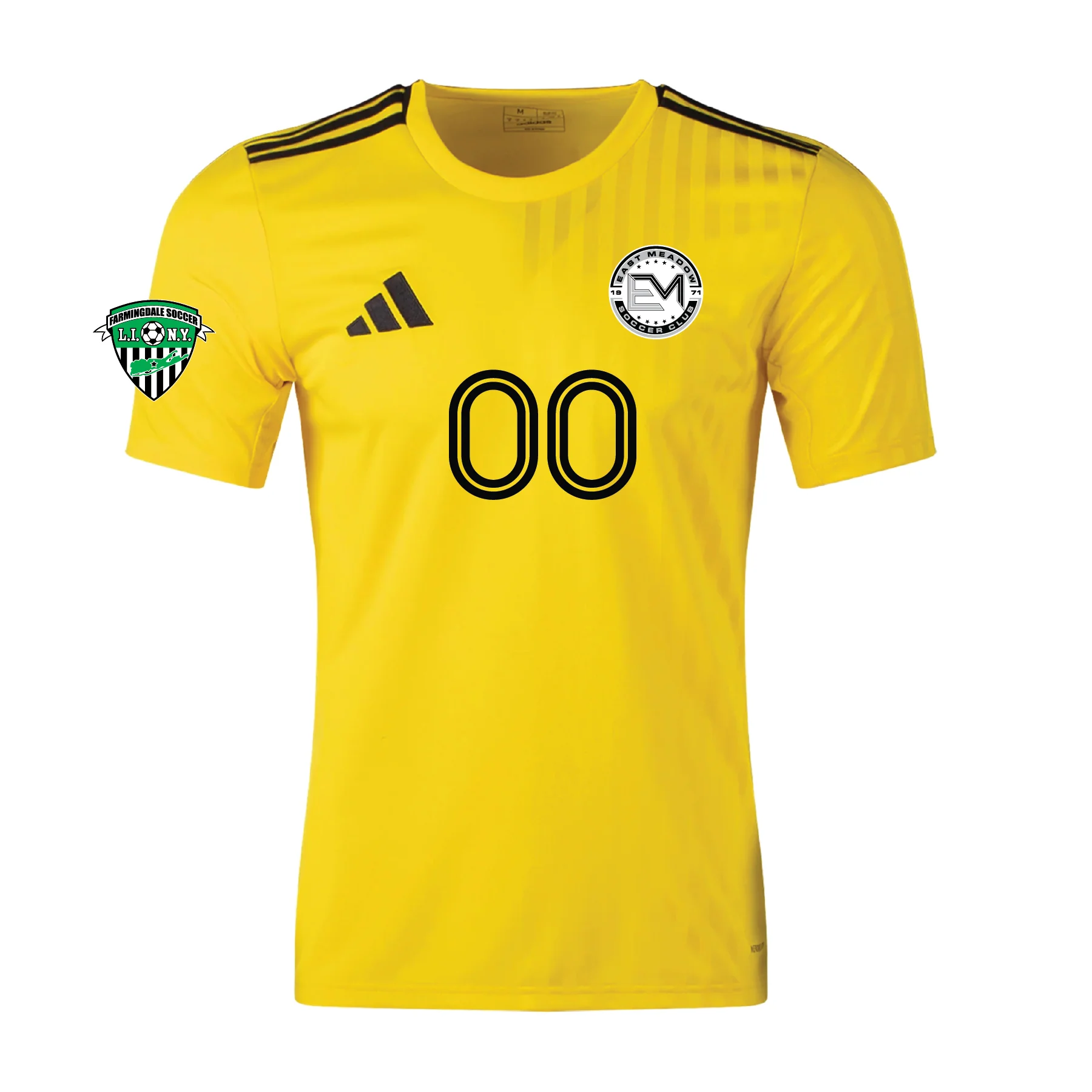 EMSC Farmingdale adidas Campeon 25 Goalkeeper Jersey Yellow