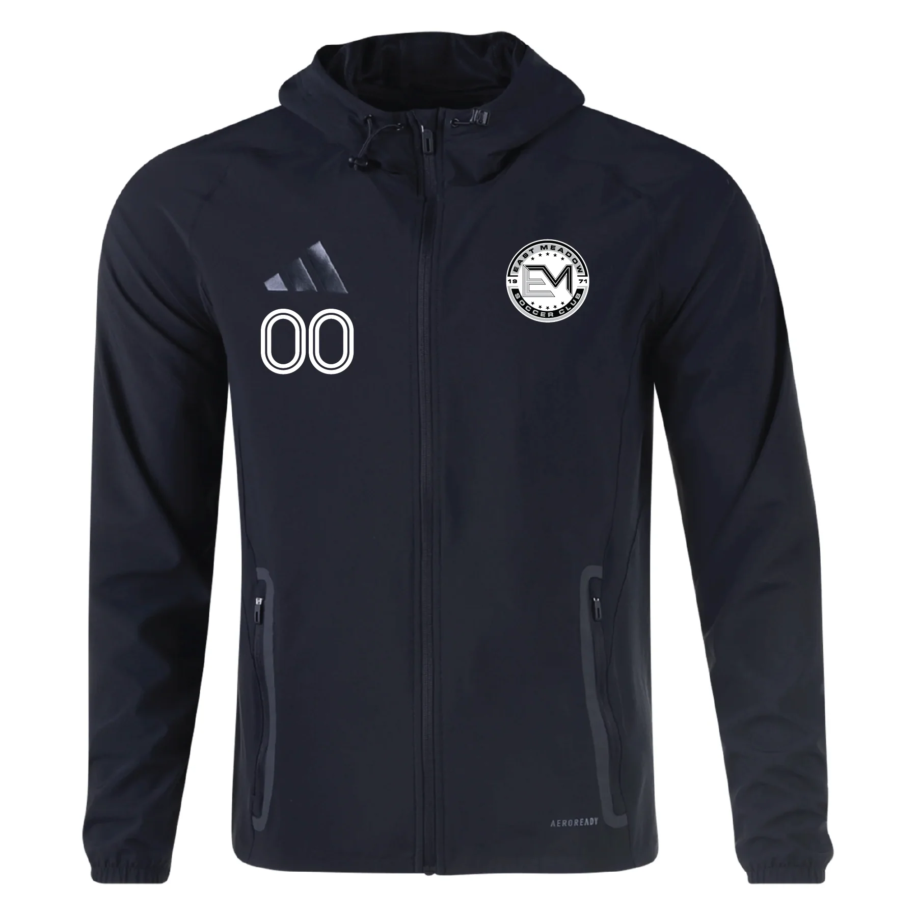 EMSC Uruguayan Athletico adidas Tiro 25 Comp Hi-Vis Jacket Black