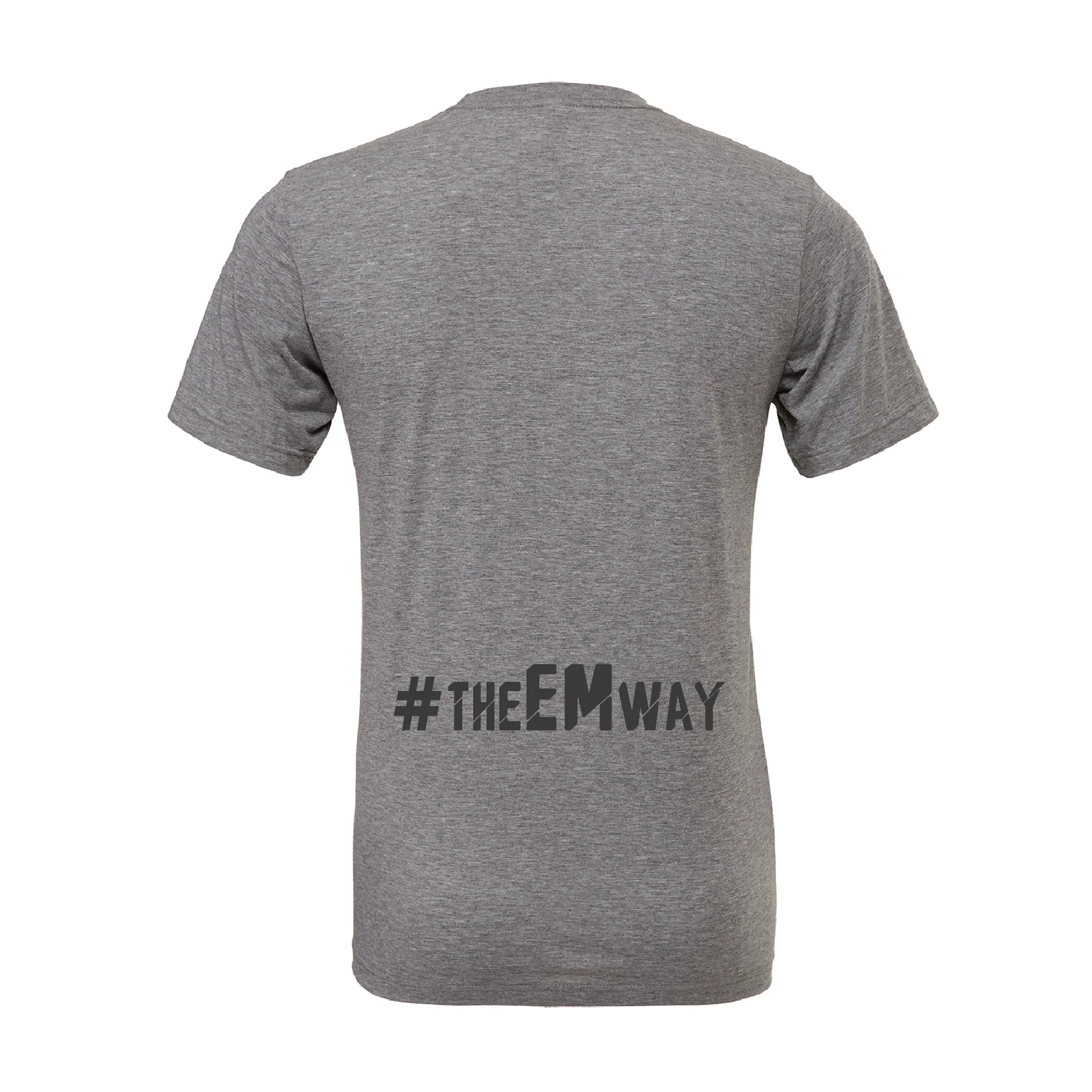 EMSC Long Island Premier (Club Name) Bella + Canvas Short Sleeve Triblend T-Shirt Grey - Image 2