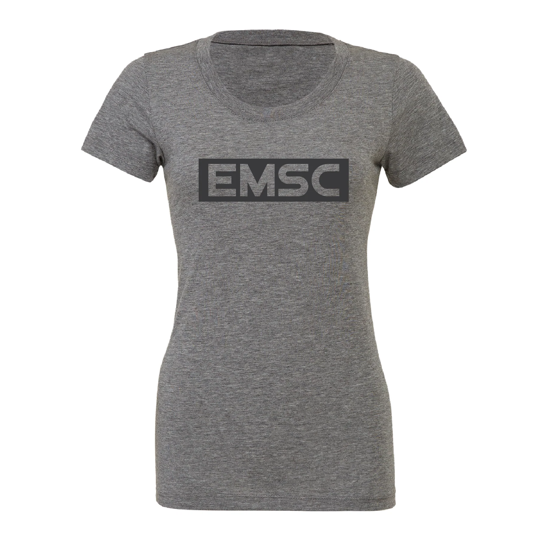 EMSC Long Island Premier (Club Name) Bella + Canvas Short Sleeve Triblend T-Shirt Grey - Image 3
