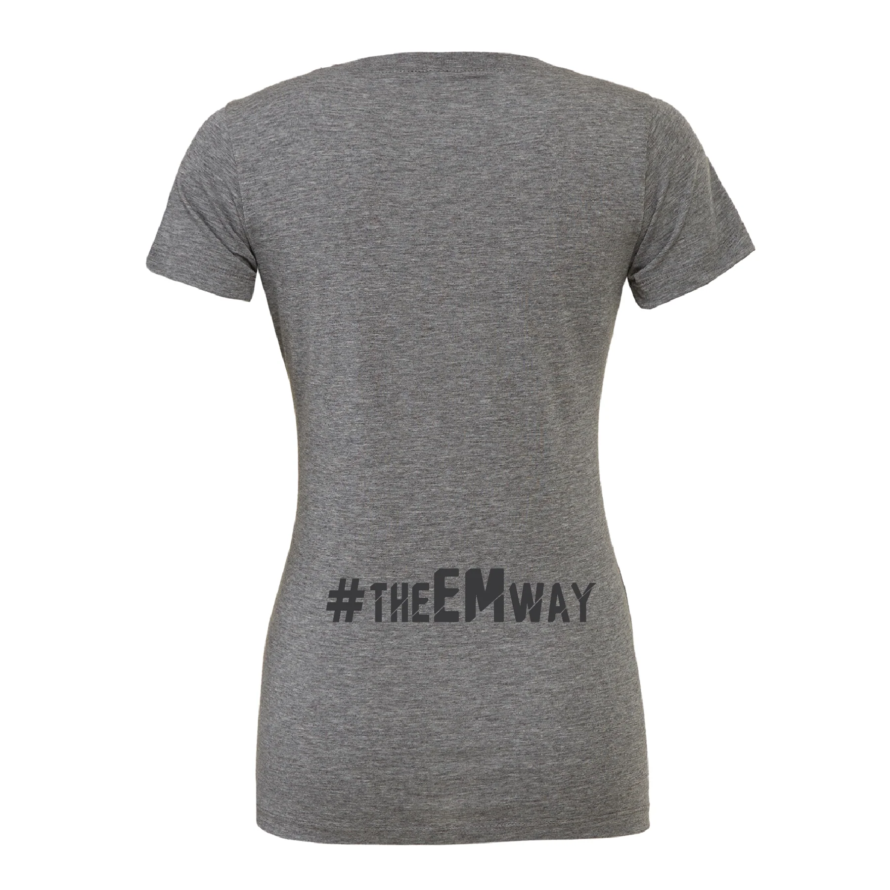 EMSC Long Island Premier (Club Name) Bella + Canvas Short Sleeve Triblend T-Shirt Grey - Image 4