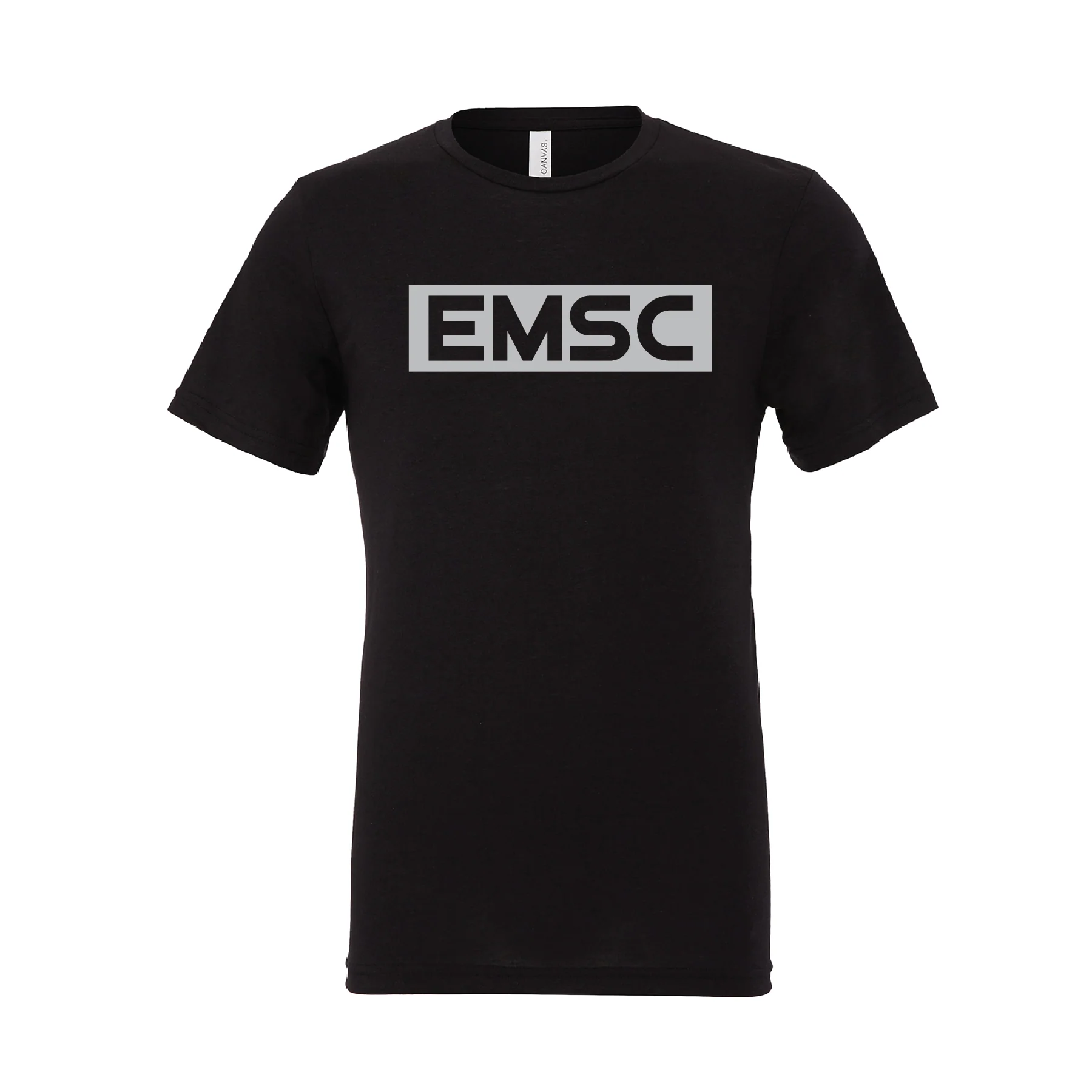 EMSC Long Island Premier (Club Name) Bella + Canvas Short Sleeve Triblend T-Shirt Solid Black